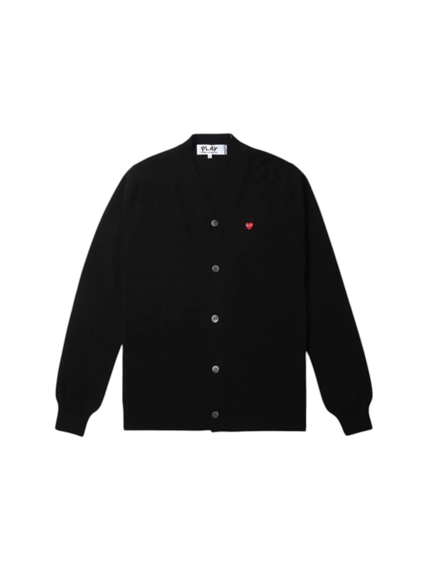 Унисекс-кардиган с принтом Comme des Garcons PLAY — изображение 1 из 1, черный