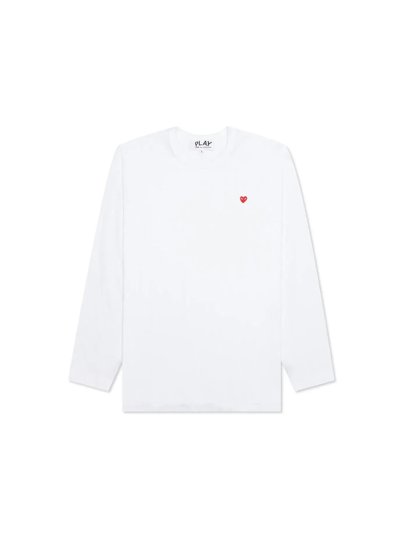 Детская футболка с длинным рукавом T-shirt Comme des Garcons PLAY — изображение 1 из 2, белый