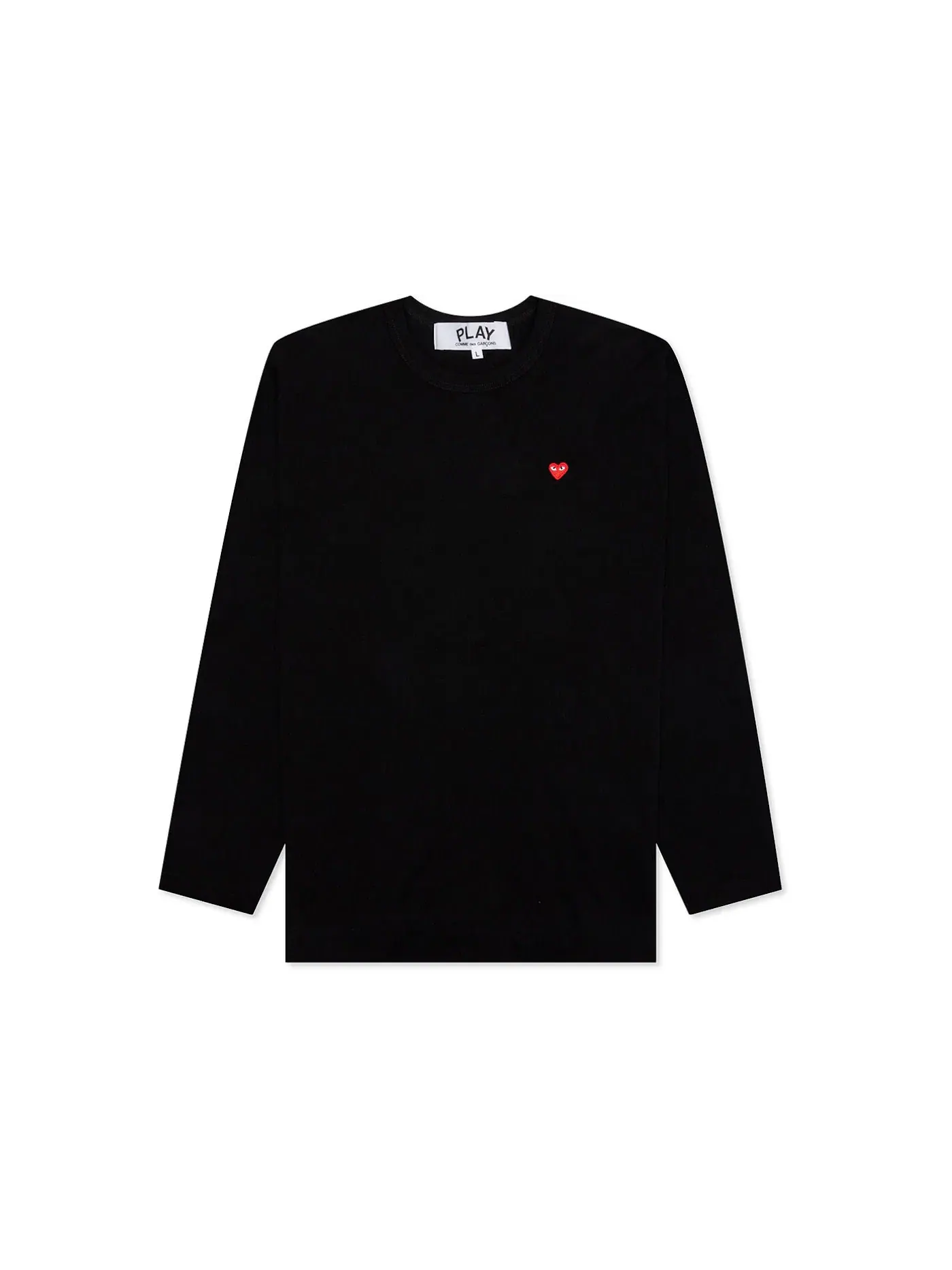 Детская футболка с длинным рукавом Comme des Garcons PLAY — изображение 1 из 2, черный