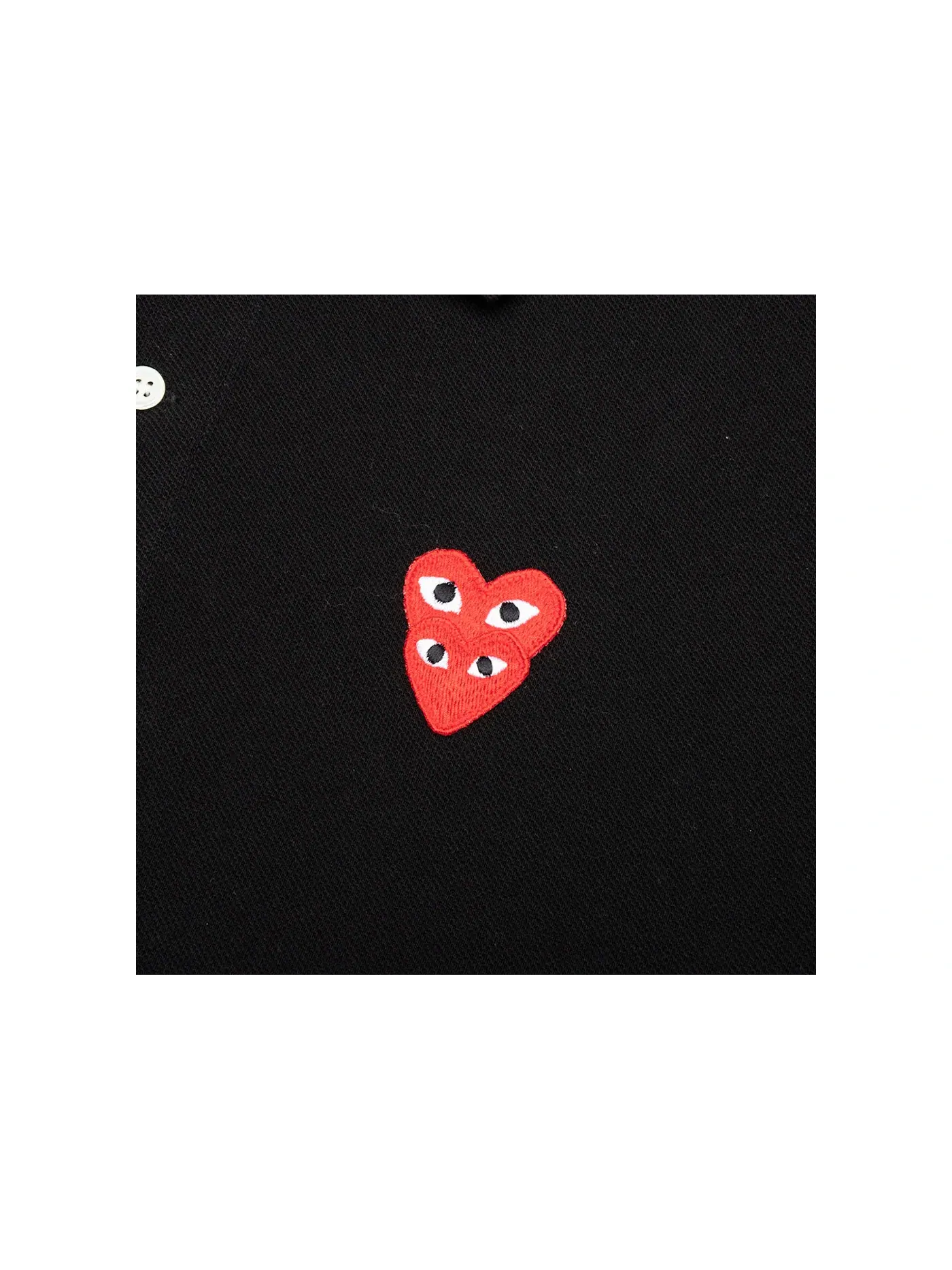 Унисекс поло Comme des Garcons PLAY — изображение 2 из 2, черный