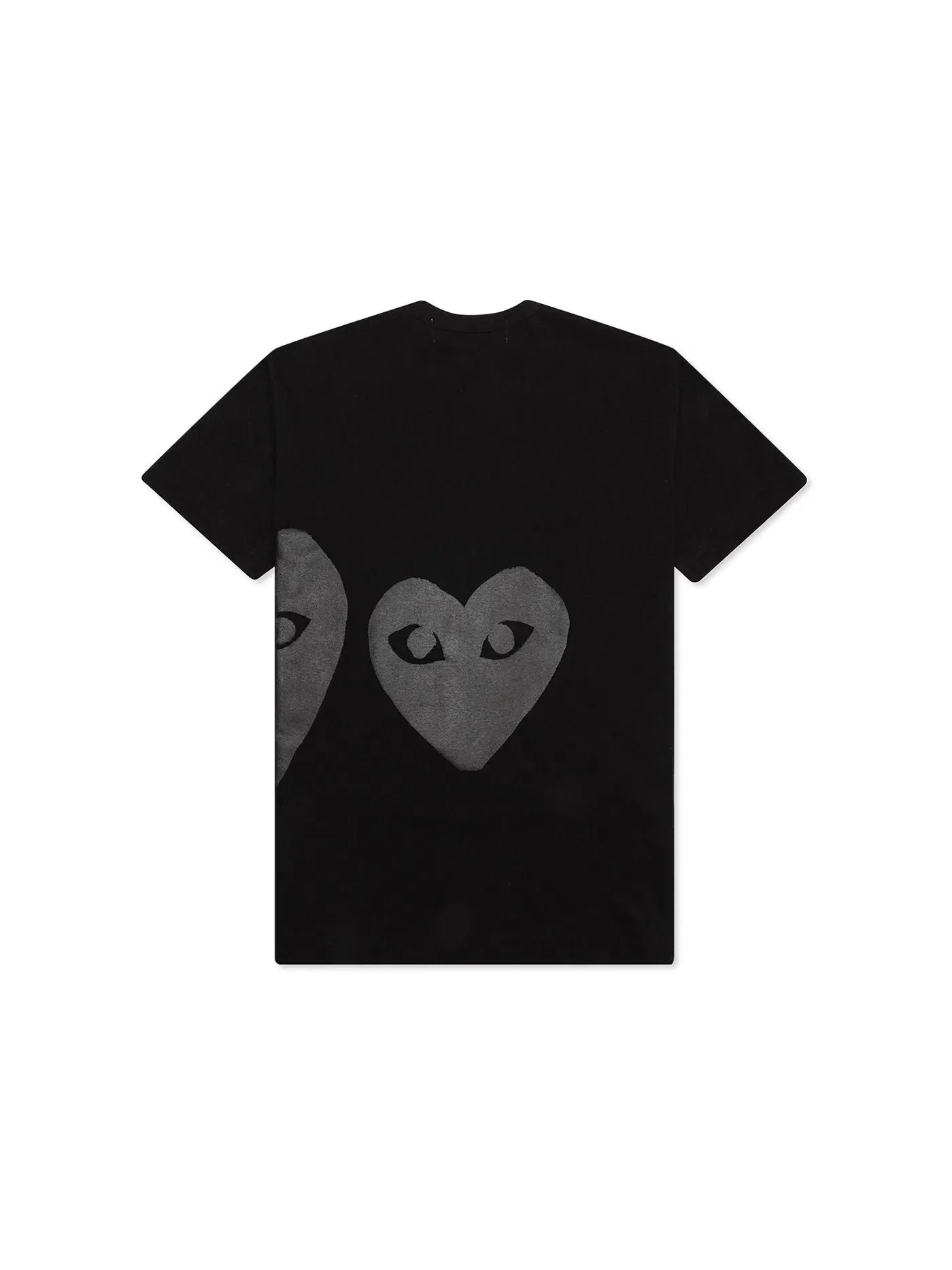 Футболка с принтом Three Black Hearts Comme des Garcons PLAY — изображение 2 из 3, черный