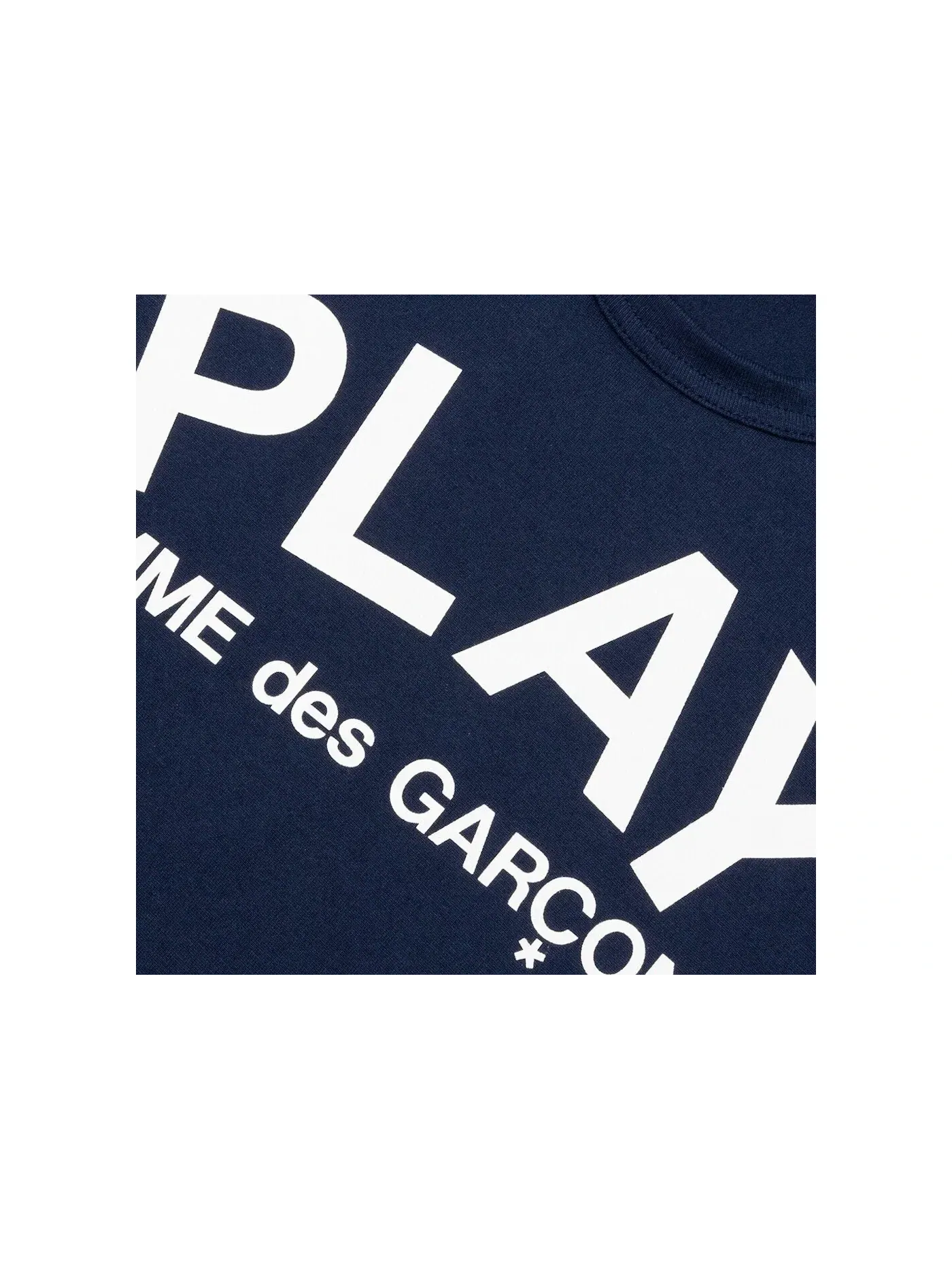 Футболка без рукавов Comme des Garcons PLAY T-shirt — изображение 2 из 2, темно-синий