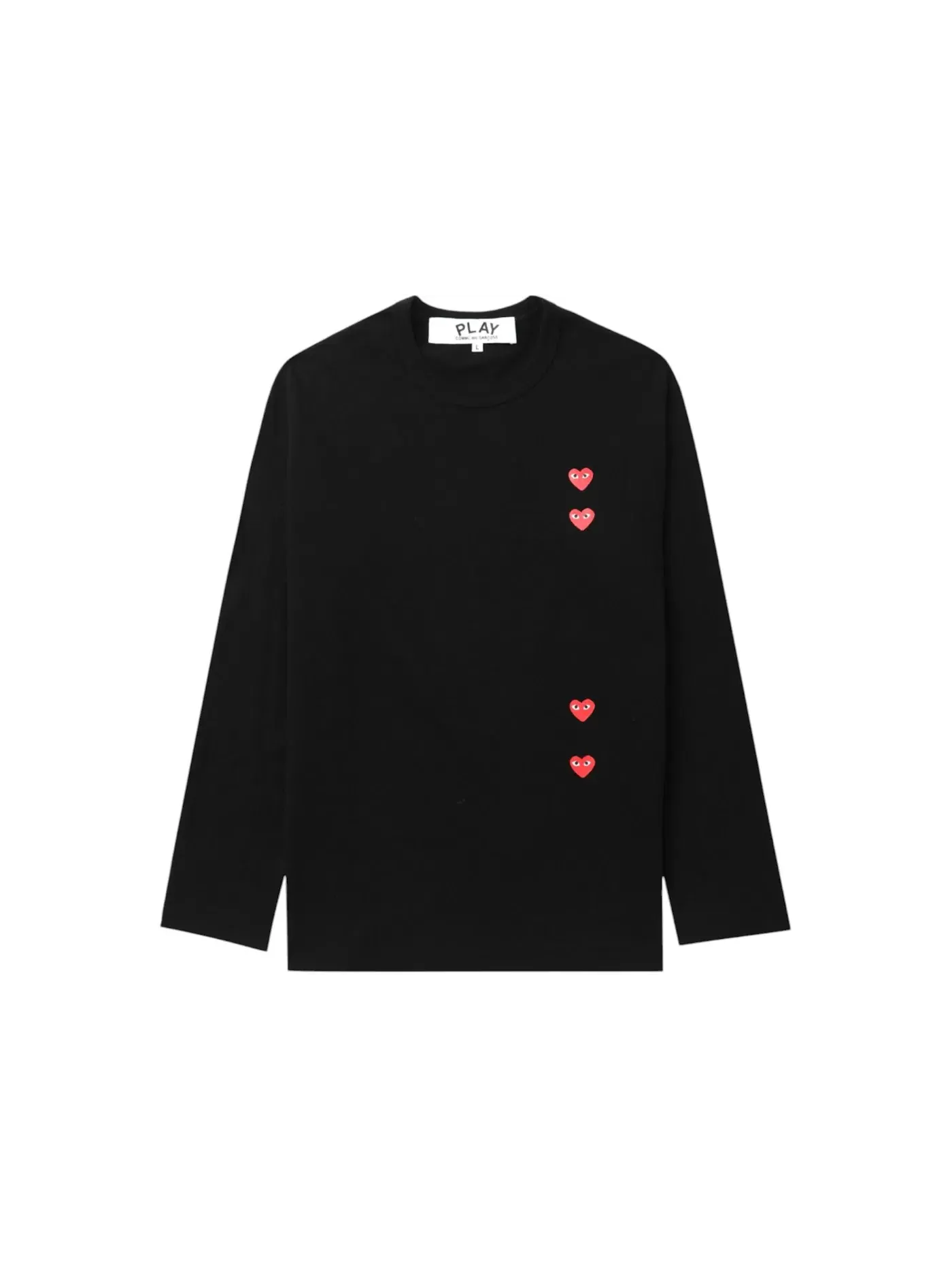 Детская футболка с длинным рукавом L/S Tee Comme des Garcons PLAY — изображение 1 из 1, черный