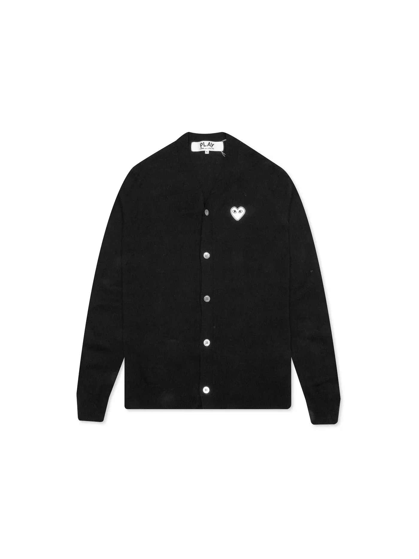 Женский кардиган-свитер с принтом Sweater Comme des Garcons PLAY — изображение 1 из 2, черный