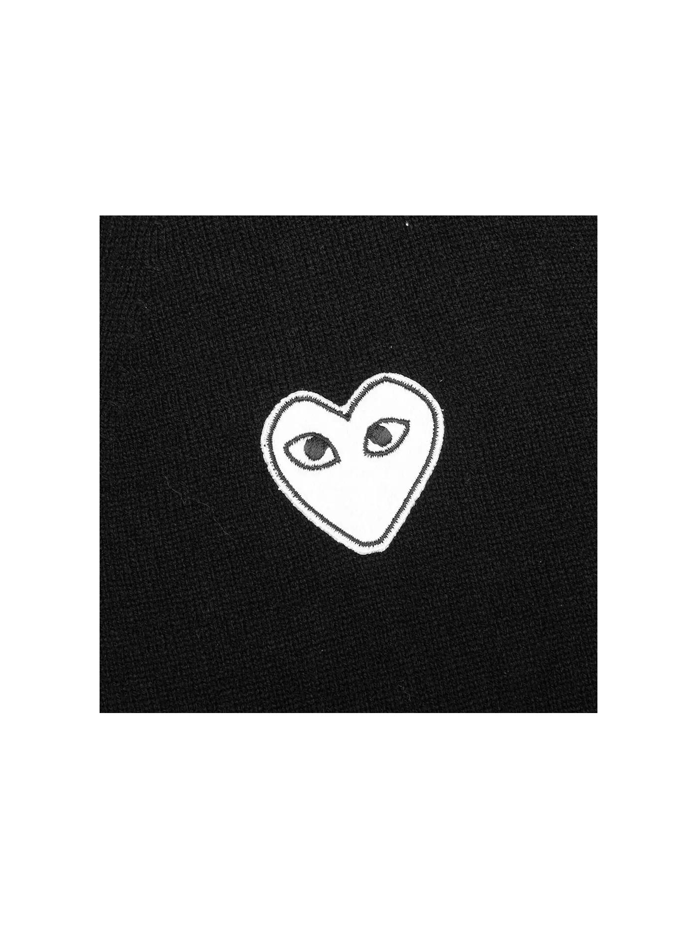 Женский кардиган-свитер с принтом Sweater Comme des Garcons PLAY — изображение 2 из 2, черный