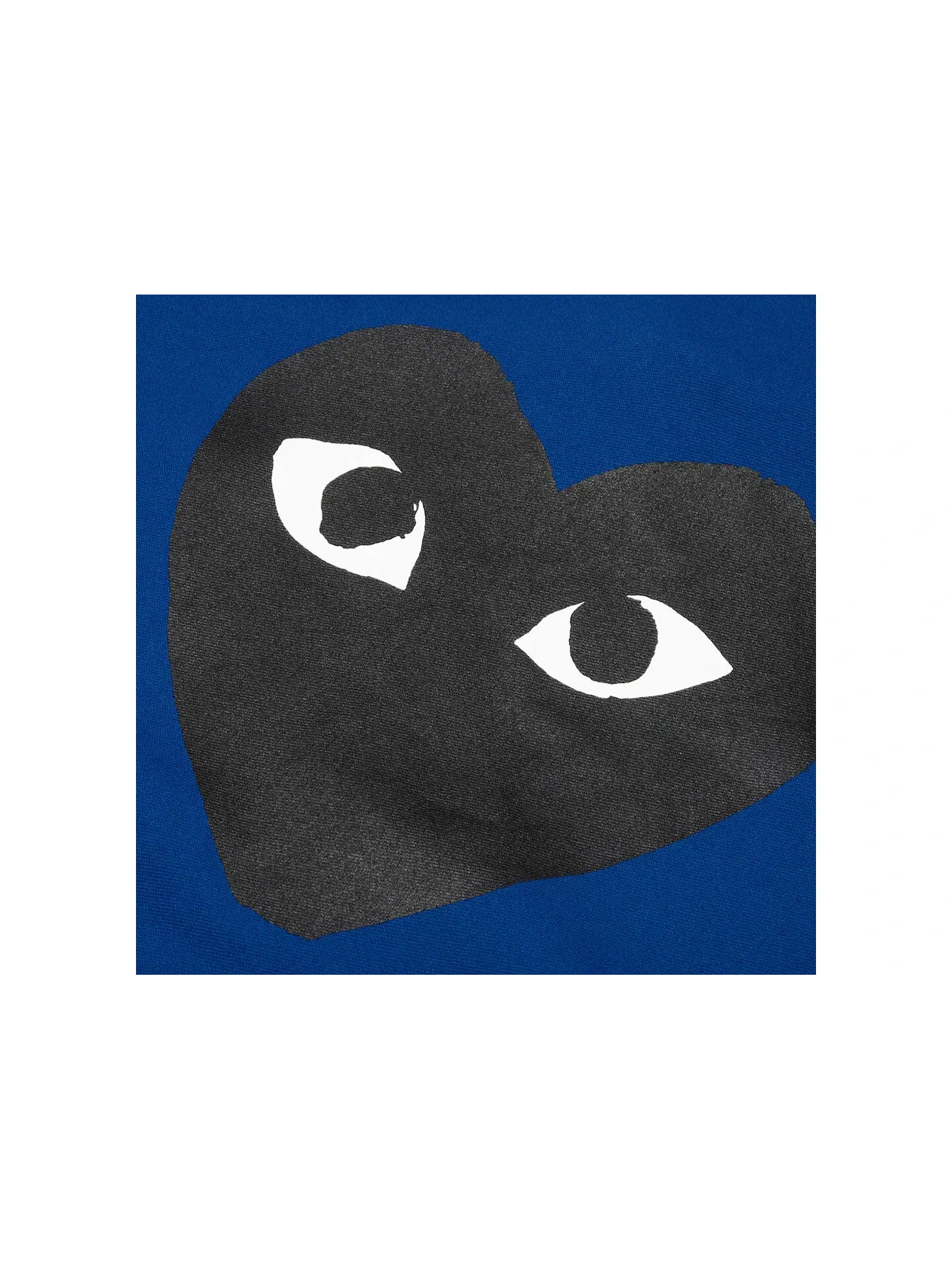 Женская худи с принтом Big Black Heart Comme des Garcons PLAY — изображение 1 из 1, темно-синий