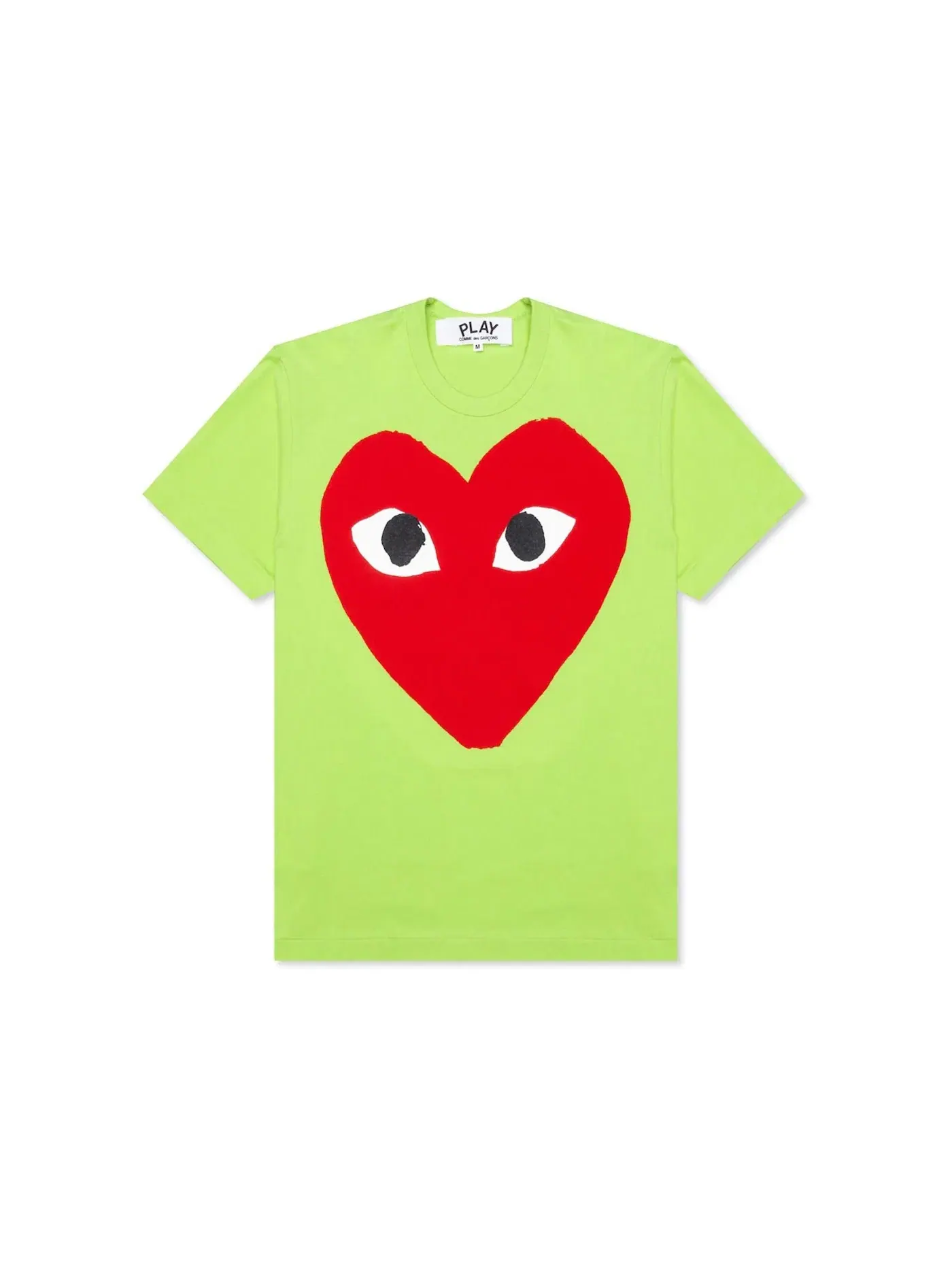 Женская футболка с принтом Comme des Garcons PLAY T-shirt — изображение 1 из 2, зеленый