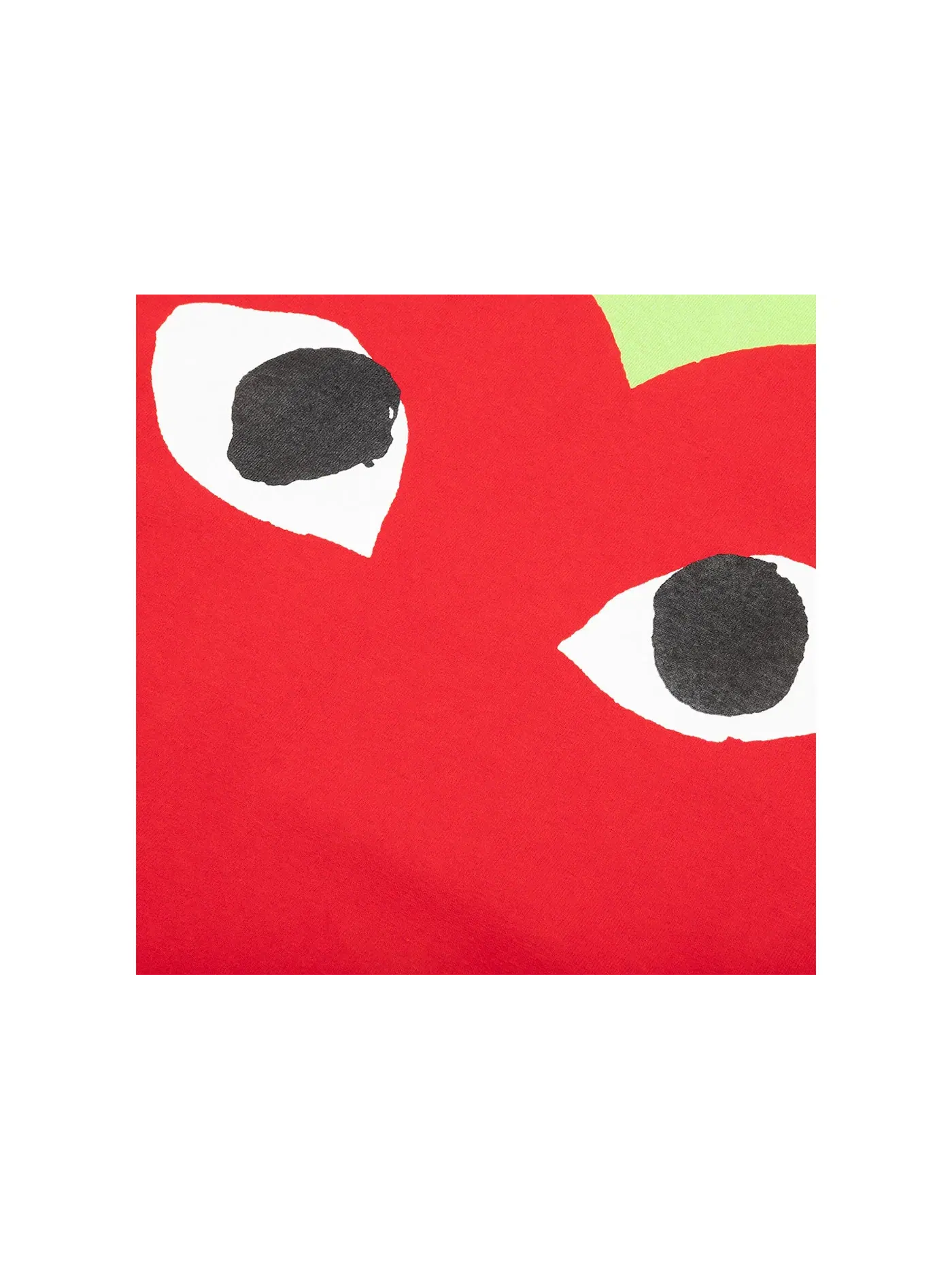 Женская футболка с принтом Comme des Garcons PLAY T-shirt — изображение 2 из 2, зеленый