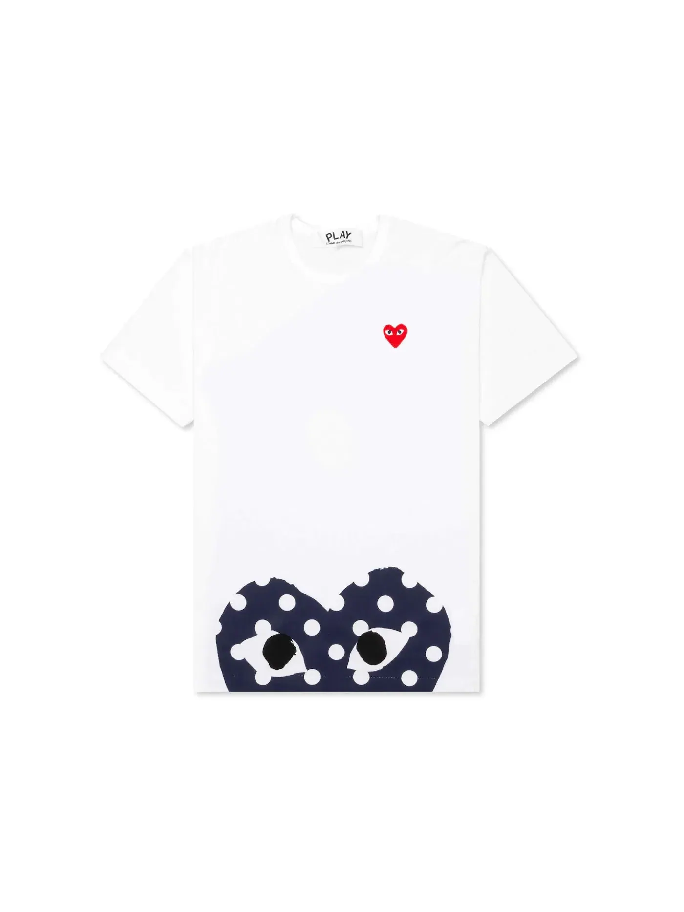 Женская футболка с принтом Comme des Garcons PLAY T-shirt — изображение 1 из 3, белый