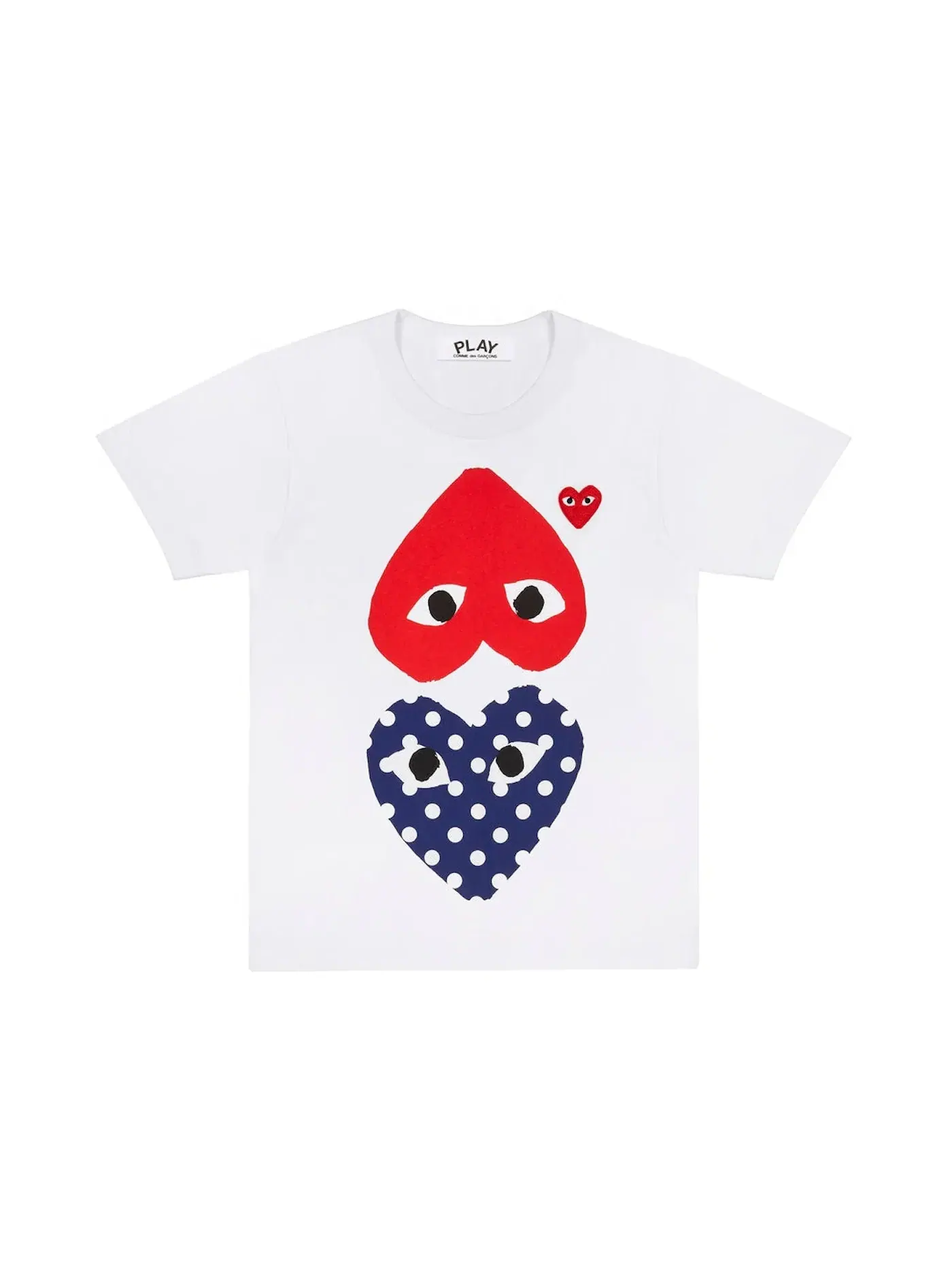 Женская футболка с принтом T-shirt Comme des Garcons PLAY — изображение 1 из 1, белый