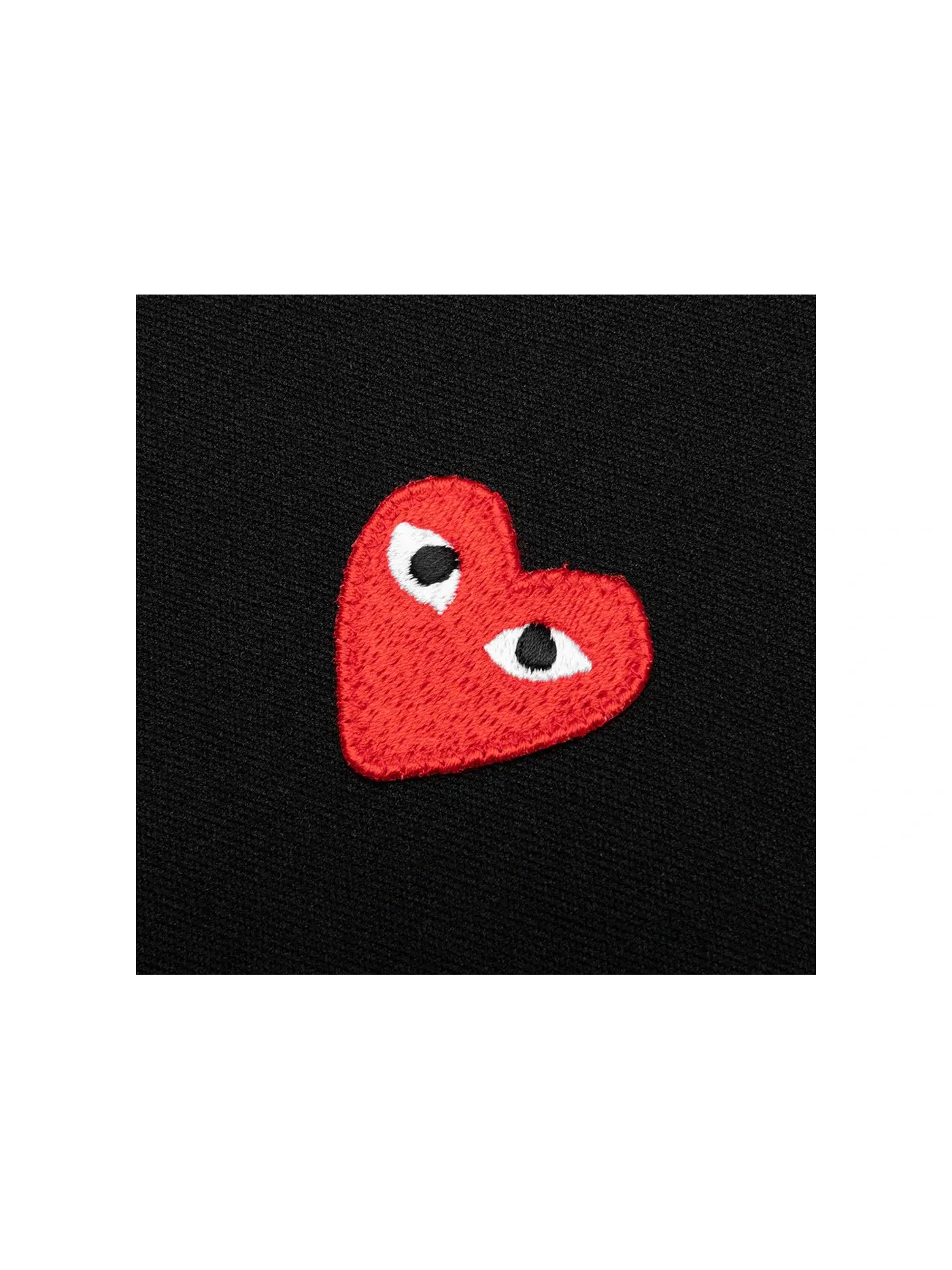 Женский худы Comme des Garcons PLAY Hoodie — изображение 2 из 2, черный