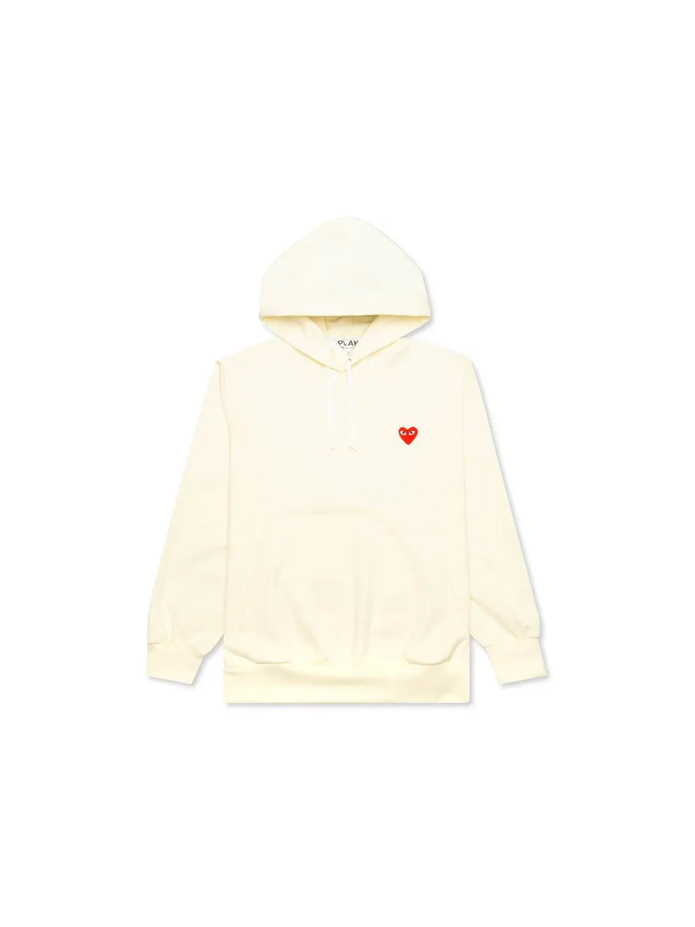 Женская худи с принтом Comme des Garcons PLAY Hoodie — изображение 1 из 2, белый