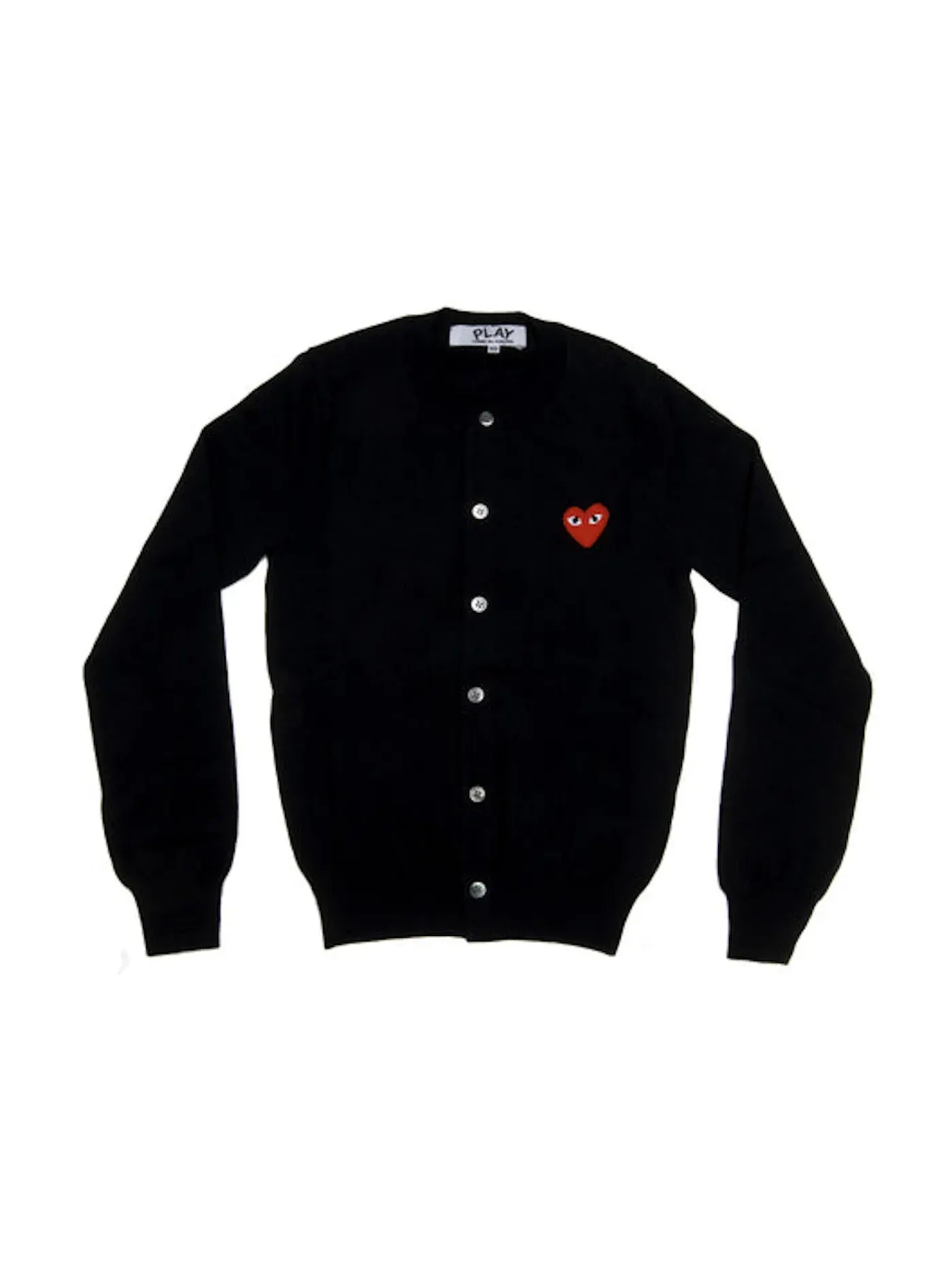 Женский кардиган с принтом Red Heart Knit Comme des Garcons PLAY — изображение 1 из 1, черный
