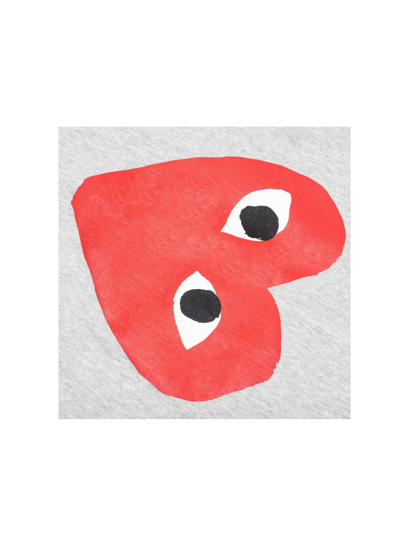 Женская футболка с принтом T-shirt Comme des Garcons PLAY — изображение 2 из 2, серый
