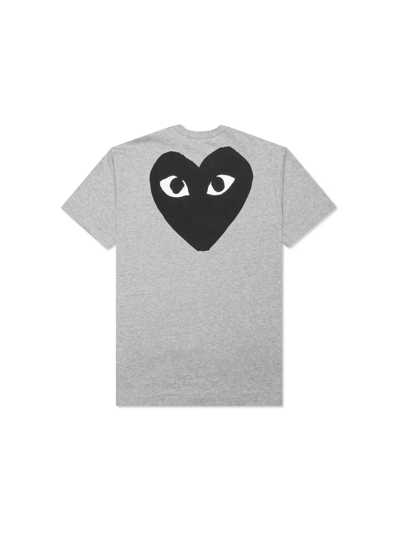 Женская футболка с принтом Comme des Garcons PLAY — изображение 2 из 3, серый