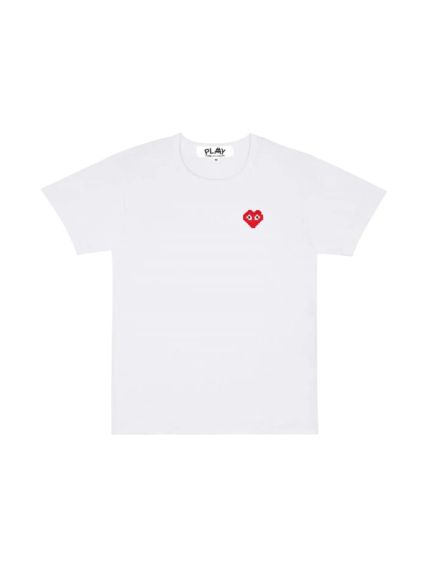Унисекс футболка с принтом Comme des Garcons PLAY x Invader T-Shirt — изображение 1 из 1, белый