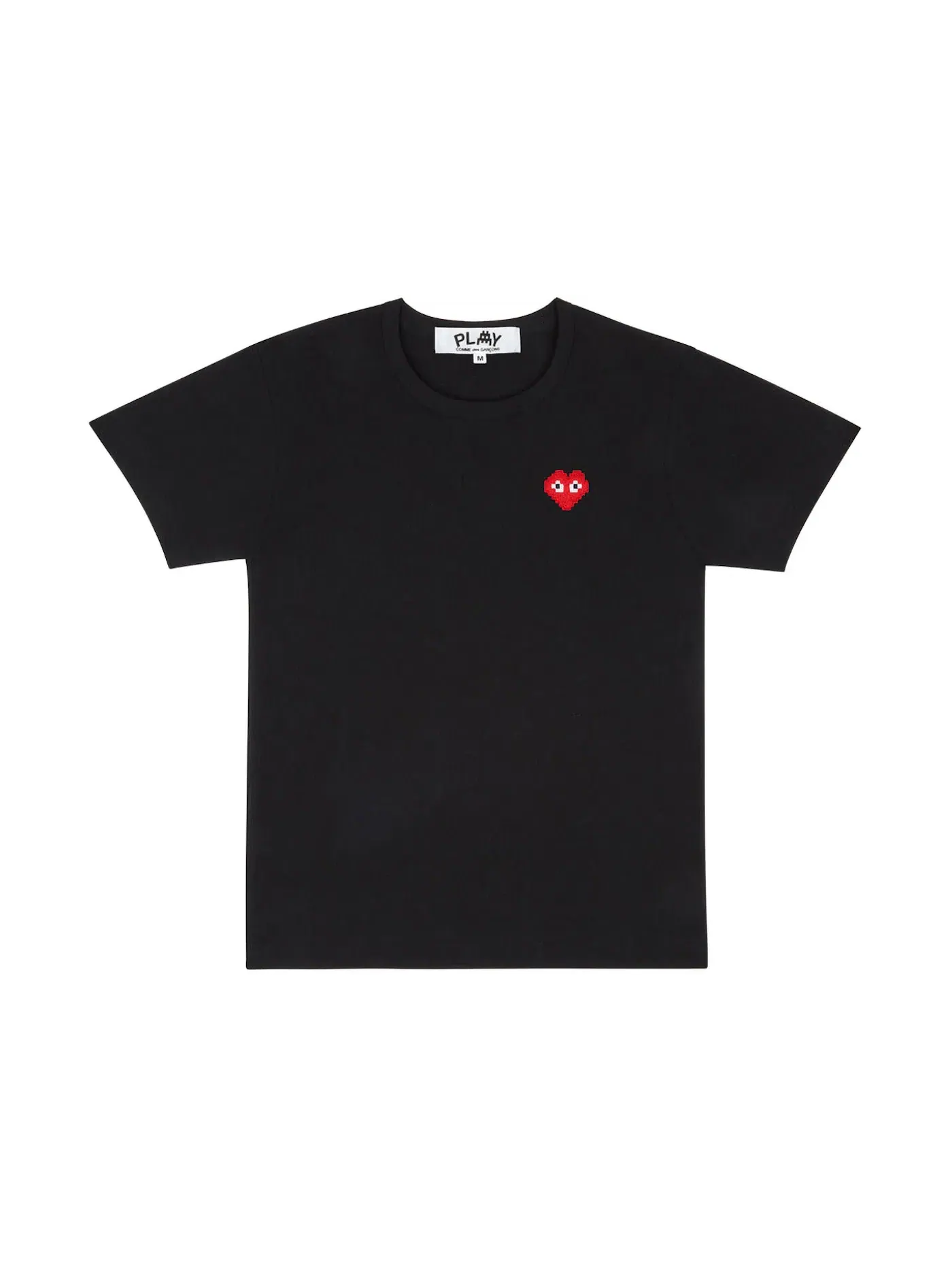 Женская футболка с принтом Comme des Garcons PLAY x Invader — изображение 1 из 1, черный