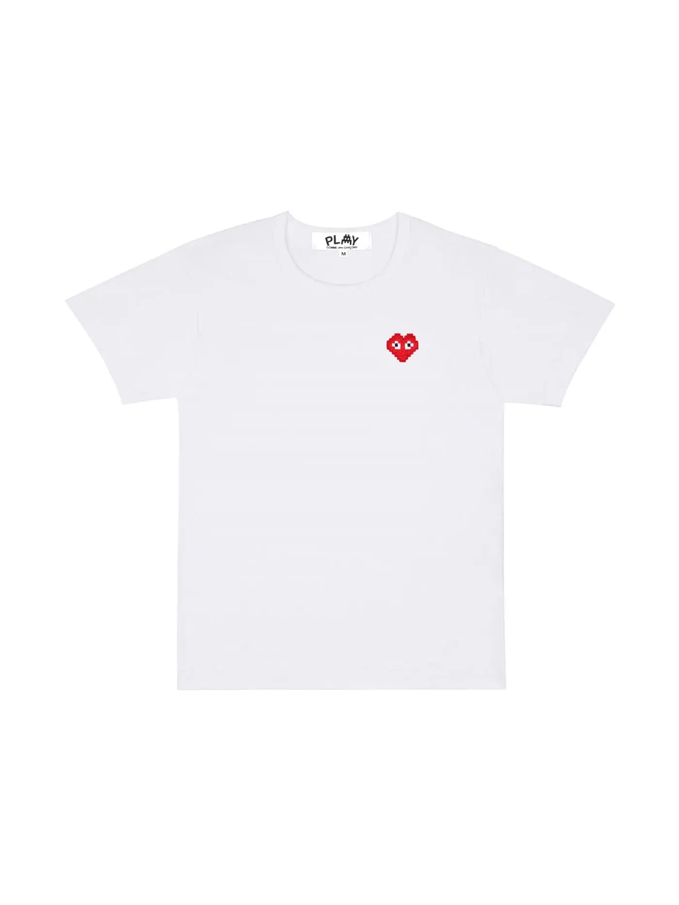 Женская футболка с принтом Comme des Garcons PLAY x Invader — изображение 1 из 1, белый
