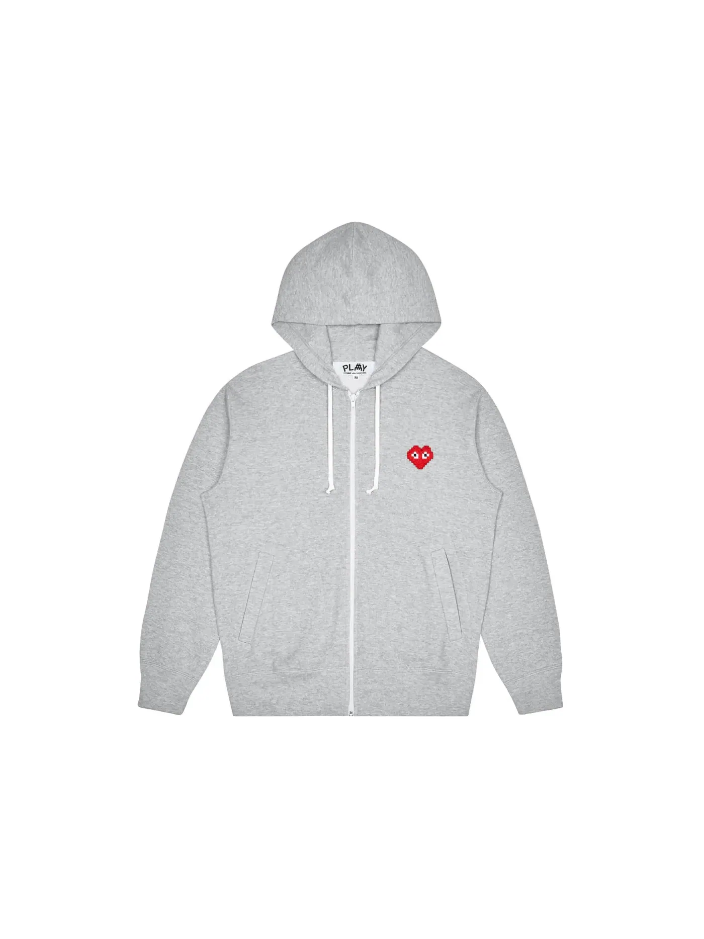 Женская худи с принтом Comme des Garcons PLAY x Invader — изображение 1 из 1, серый