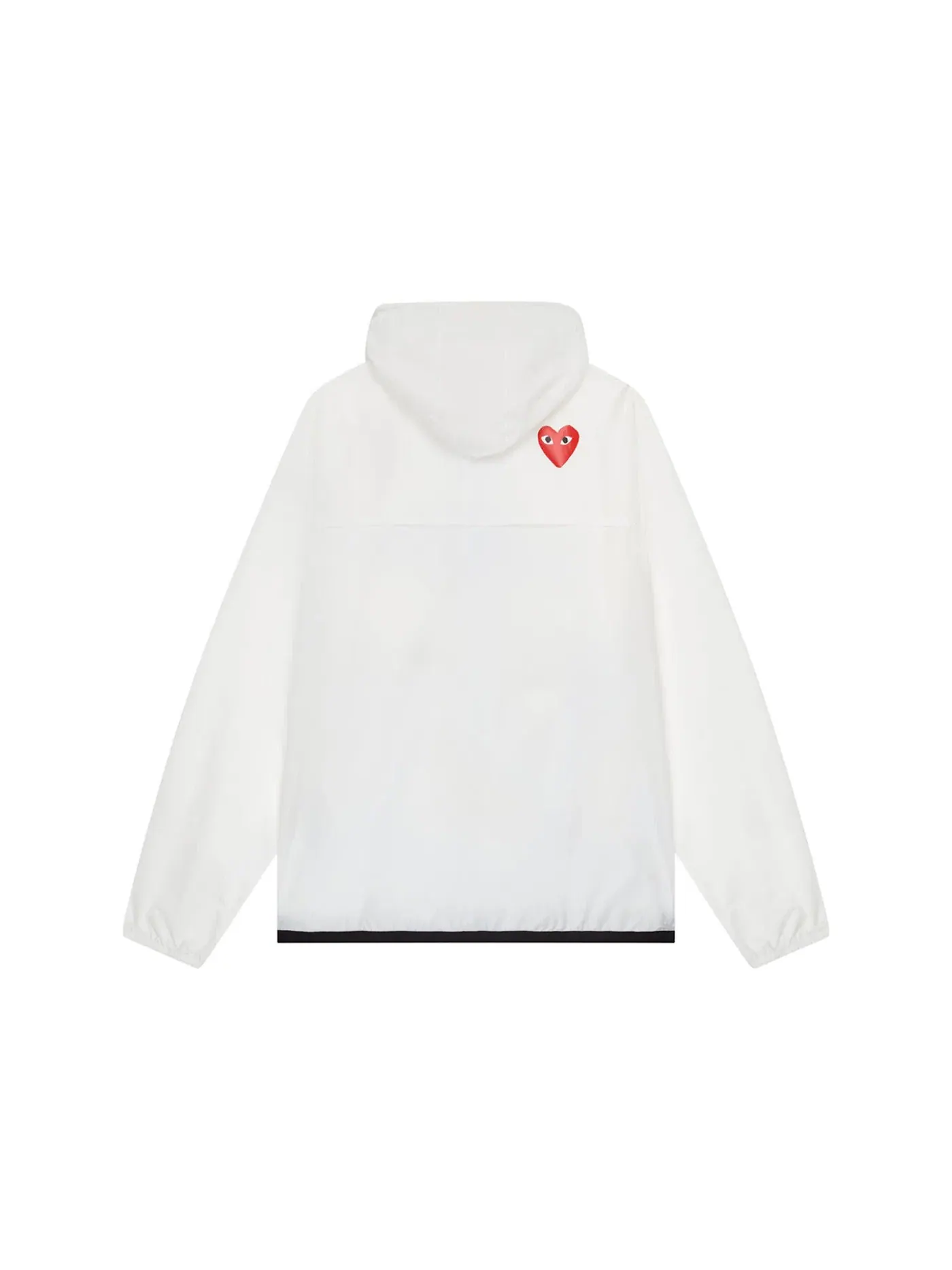 Унисекс куртка с принтом Comme des Garcons PLAY x K-Way Claude Full-Zip Jacket — изображение 2 из 2, белый