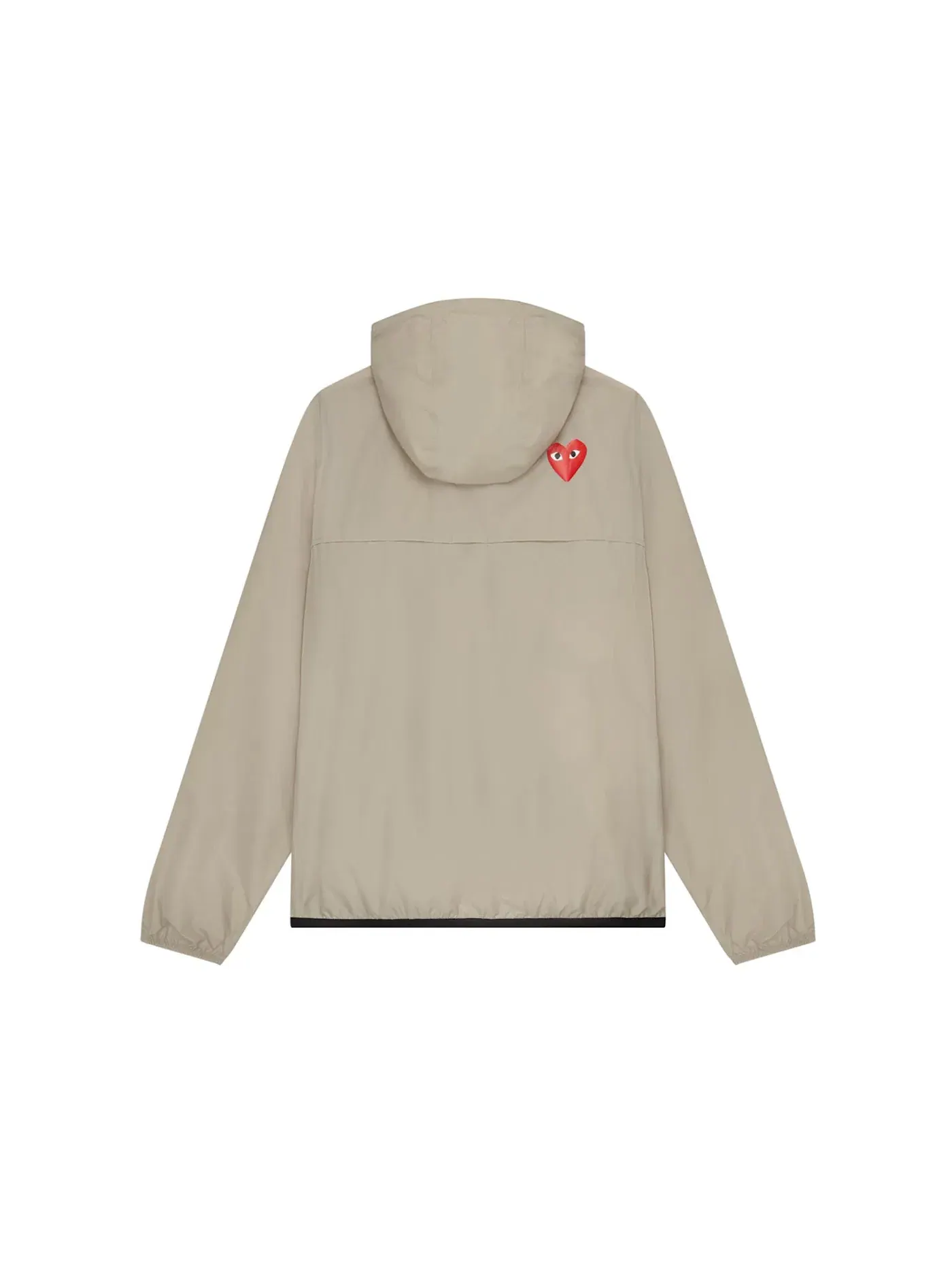 Унисекс-куртка без рукавов Comme des Garcons PLAY x K-Way Claude Half-Zip Jacket — изображение 2 из 2, бежевый