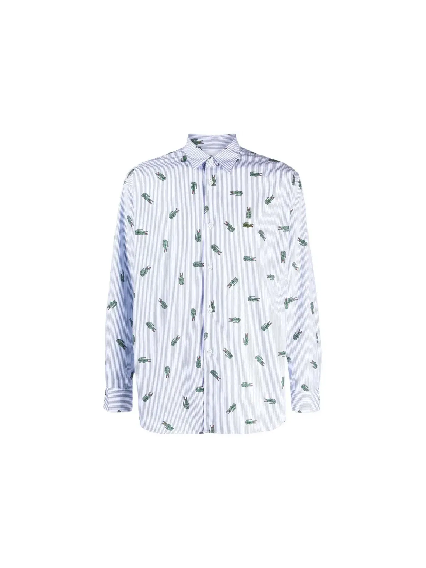 Мужская рубашка с принтом Comme des Garcons x Lacoste — изображение 1 из 1, черный