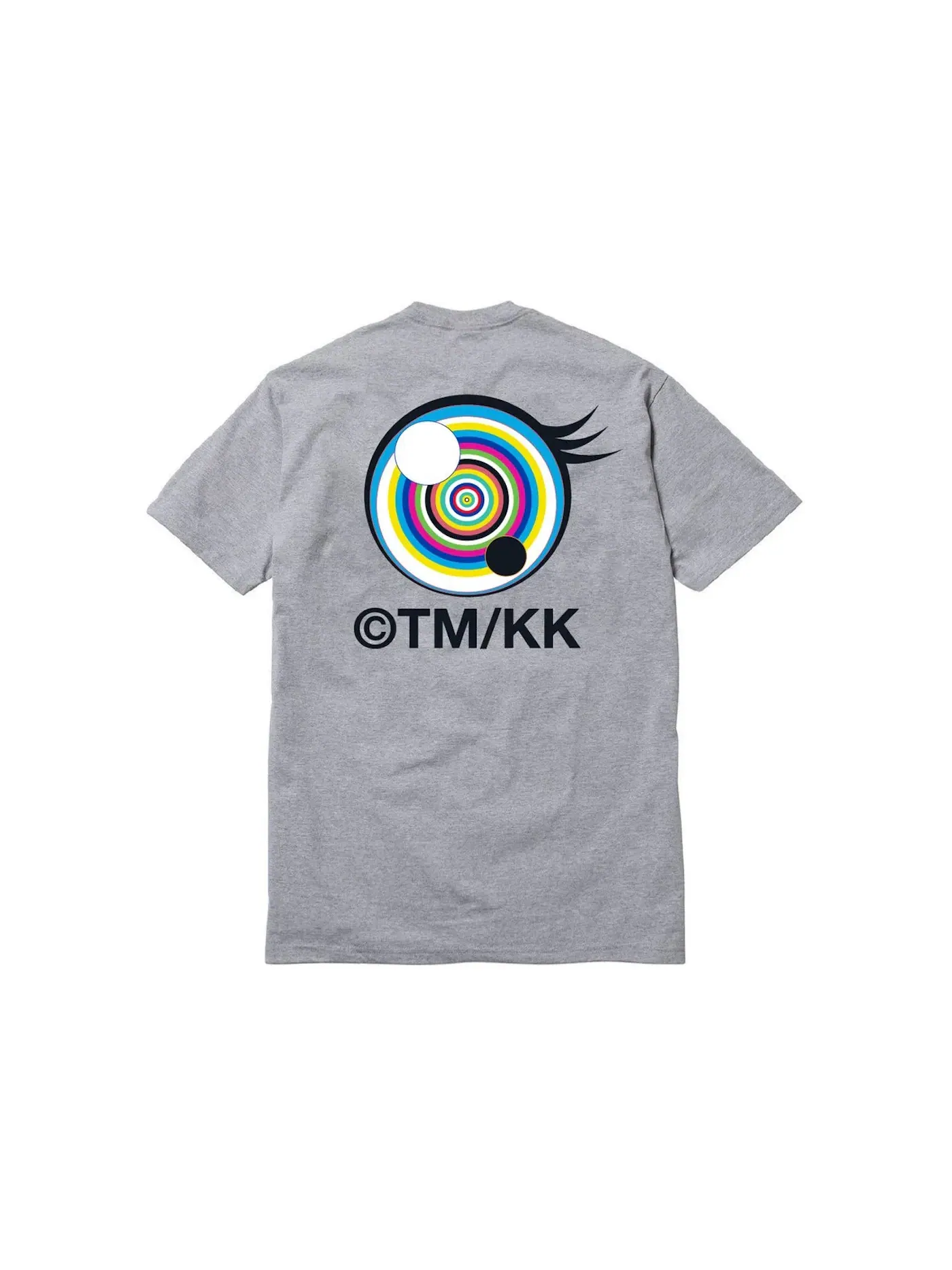 Мужская футболка с принтом Takashi Murakami Eyes Tee Takashi Murakami — изображение 2 из 2, серый