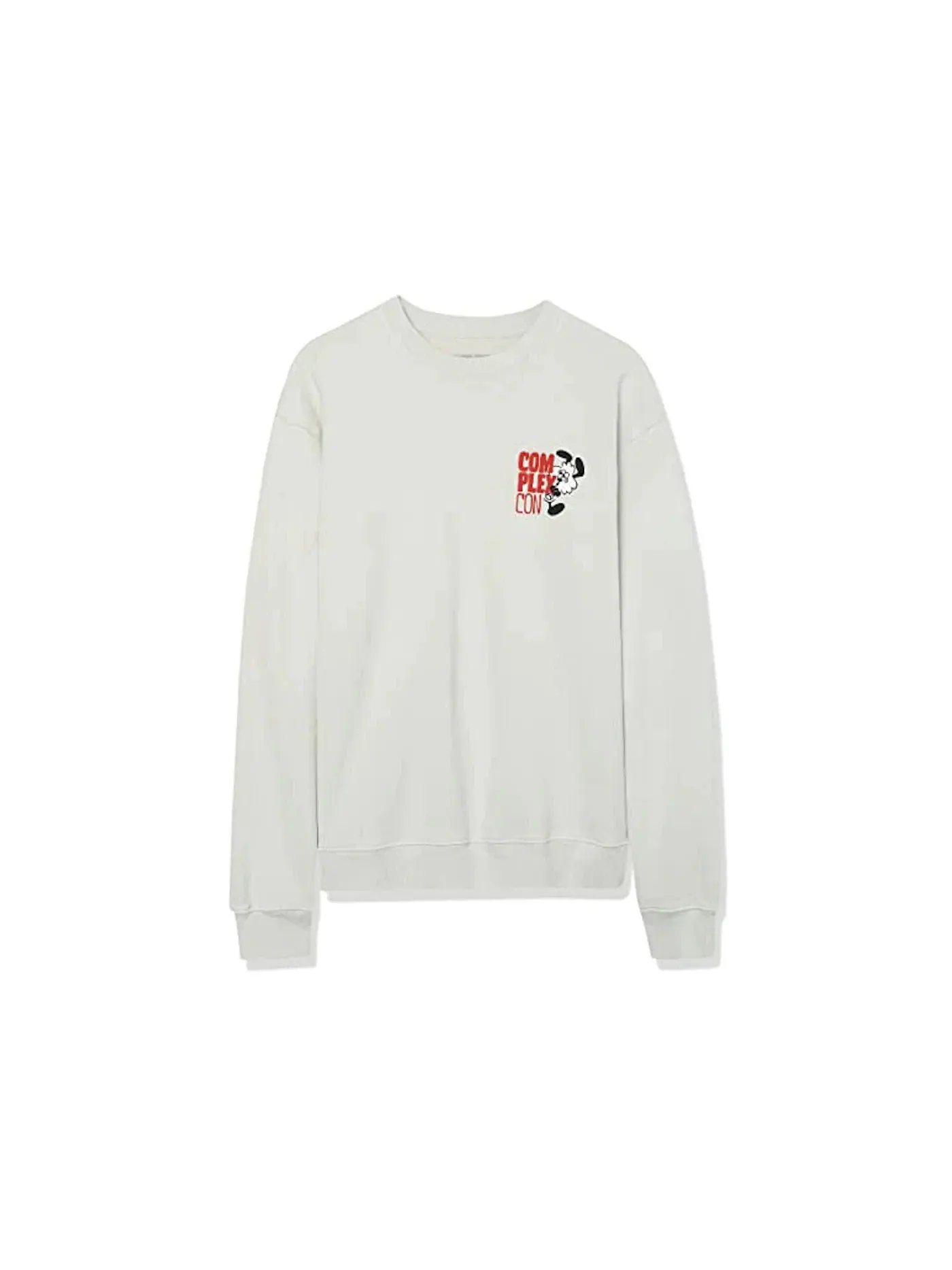 Мужской свитшот серый Crewneck ComplexCon — изображение 2 из 2, светлый серый