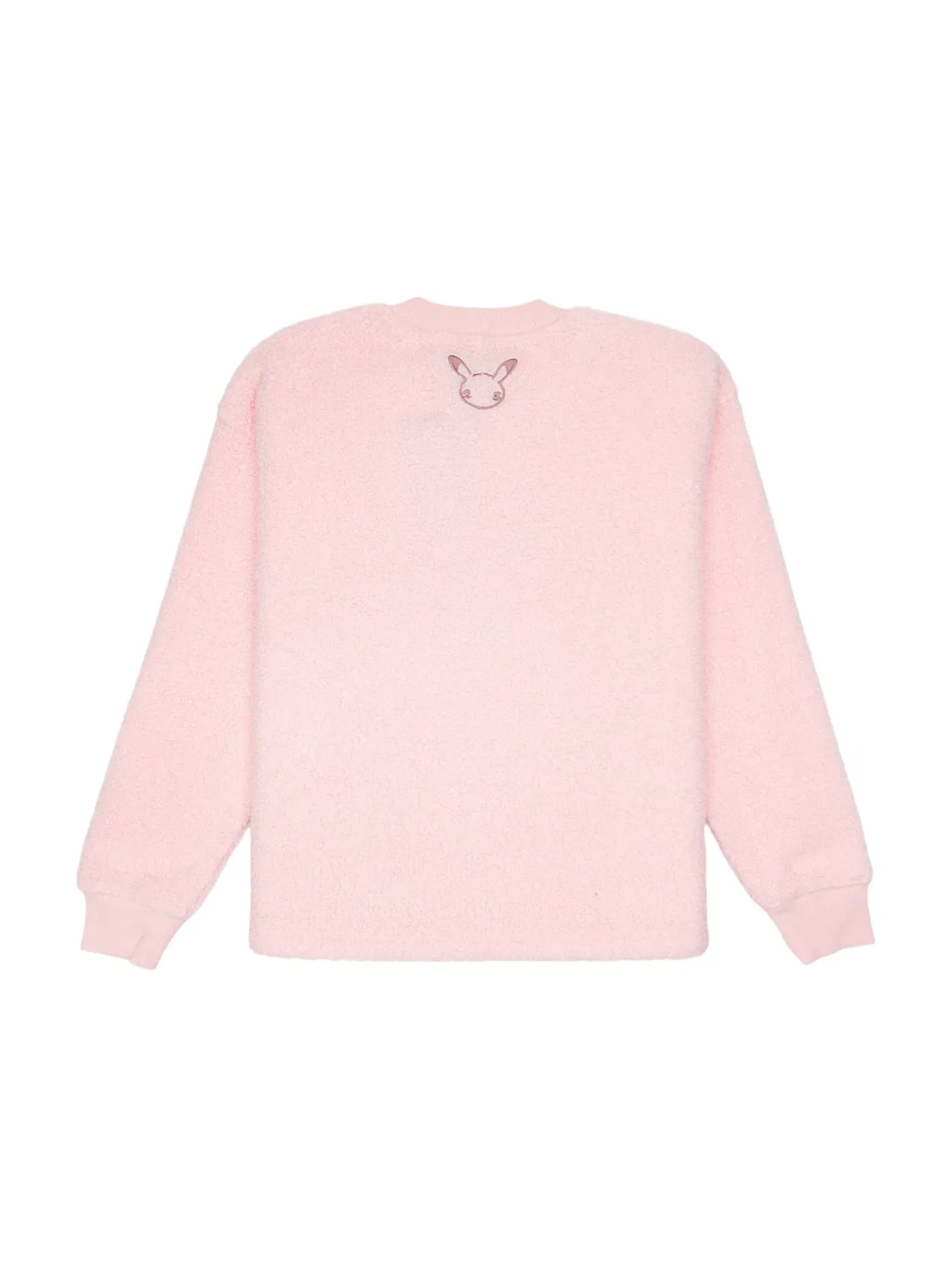 Детский свитшот с принтом Converse Pokemon Jigglypuff Sherpa Crewneck Sweatshirt — изображение 2 из 2, розовый