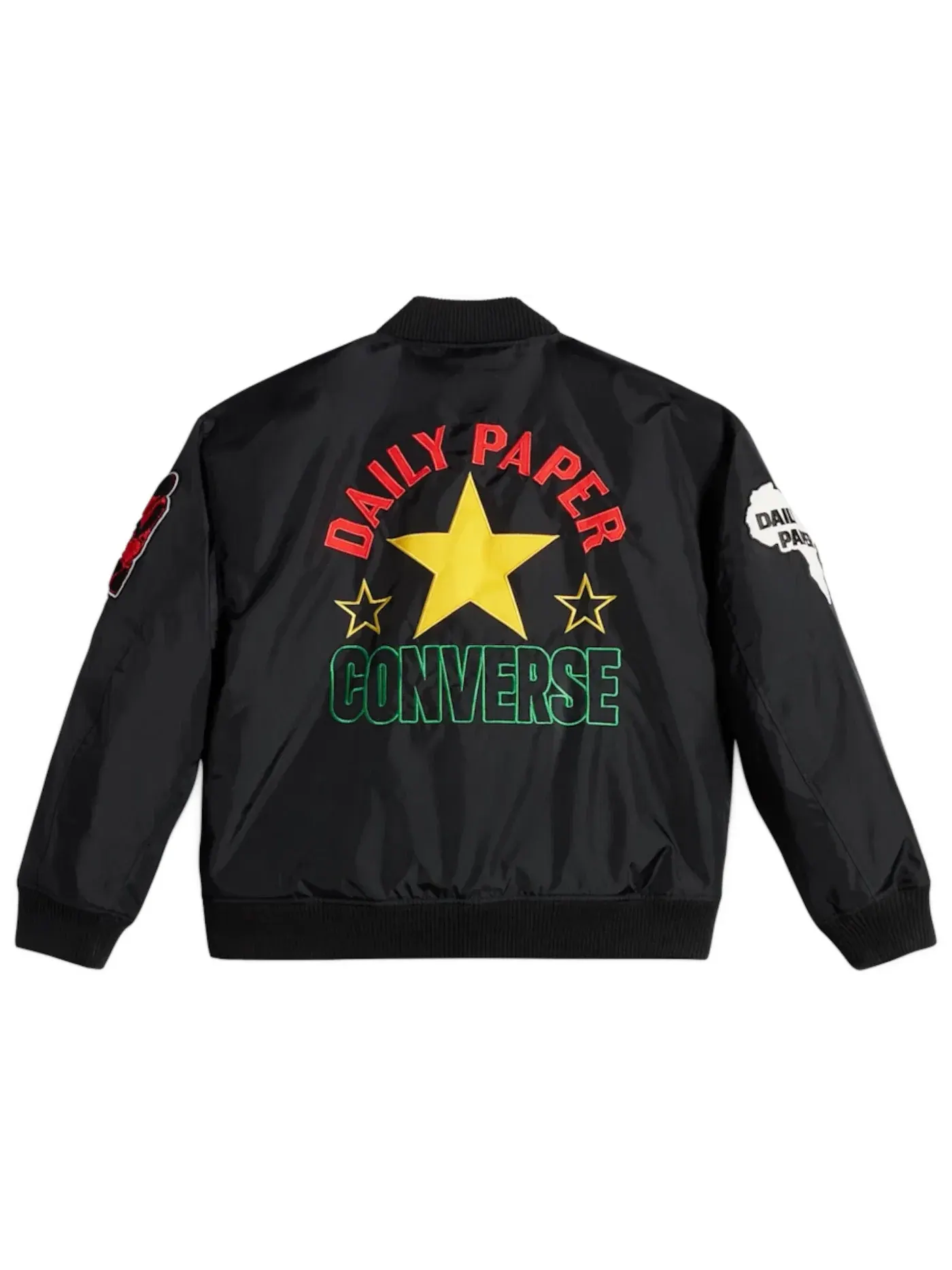 Мужская куртка-стадион Converse x Daily Paper Stadium Jacket — изображение 2 из 2, черный