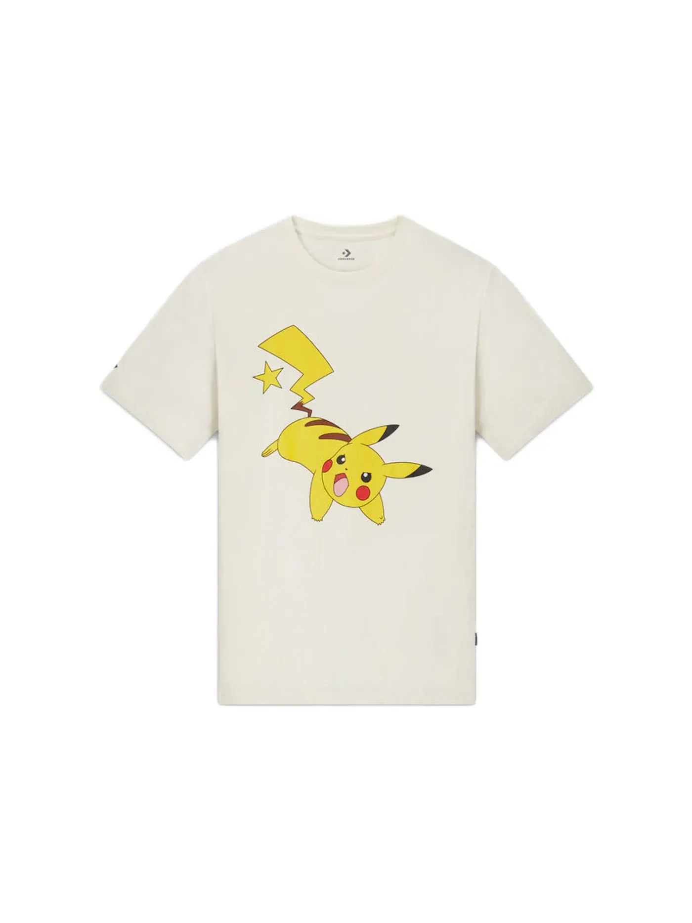 Детская футболка с принтом Converse x Pokemon Pikachu T-Shirt Converse — изображение 1 из 2, белый