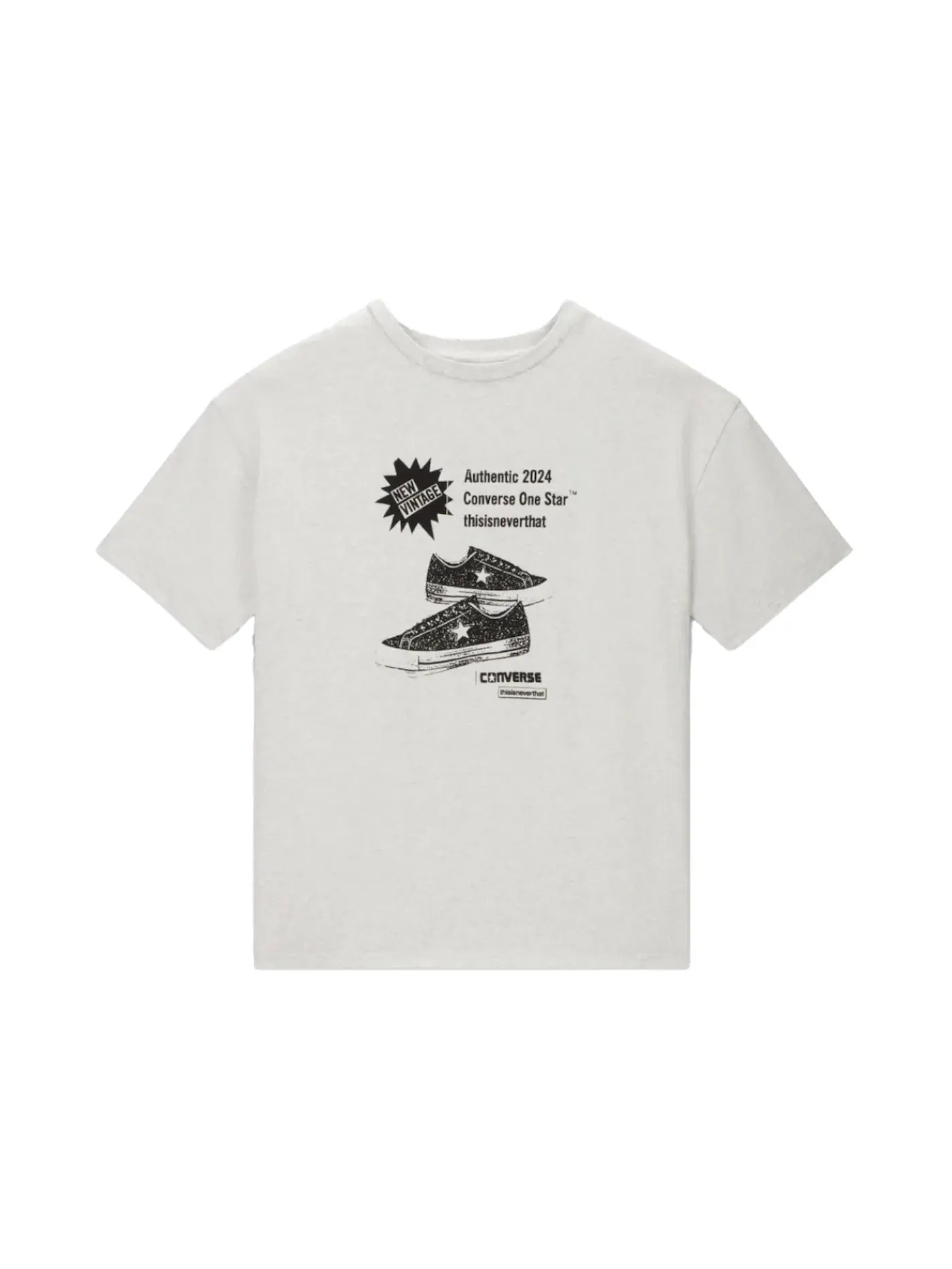 Мужская футболка с принтом T-shirt Converse — изображение 1 из 1, пепельный вереск