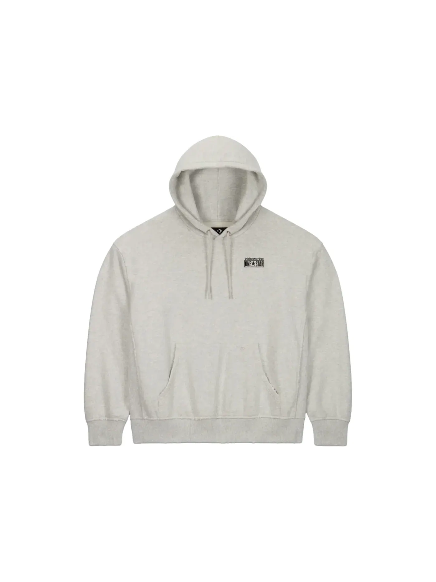 Мужская худи с принтом Converse x thisisneverthat Washed Hoodie — изображение 1 из 2, серый