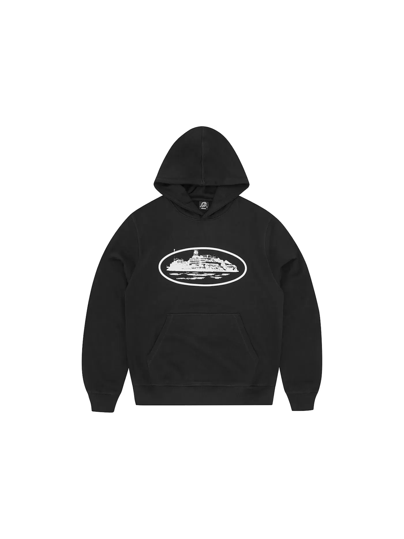 Мужская худи с длинным рукавом Corteiz Alcatraz Hoodie — изображение 1 из 1, черный