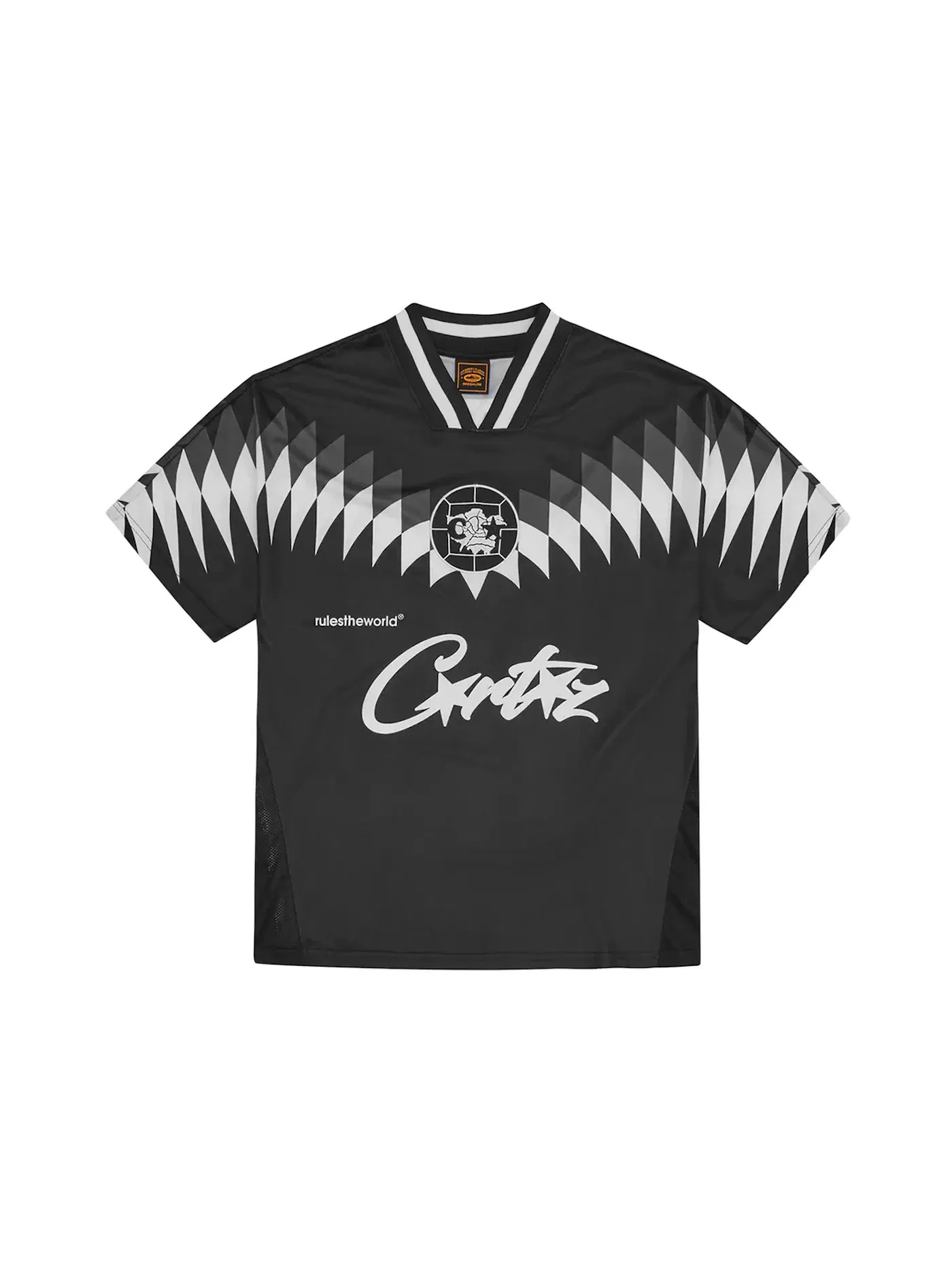 Мужская футбольная джерси с принтом Corteiz Jersey — изображение 1 из 2, черный