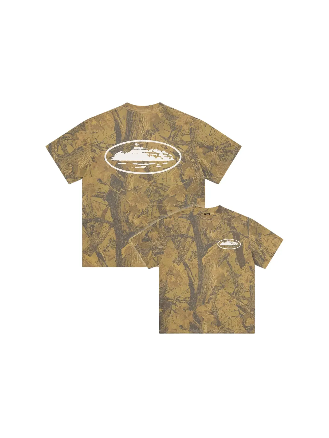 Мужская футболка с принтом Corteiz Tee, Forest Camo — изображение 1 из 2