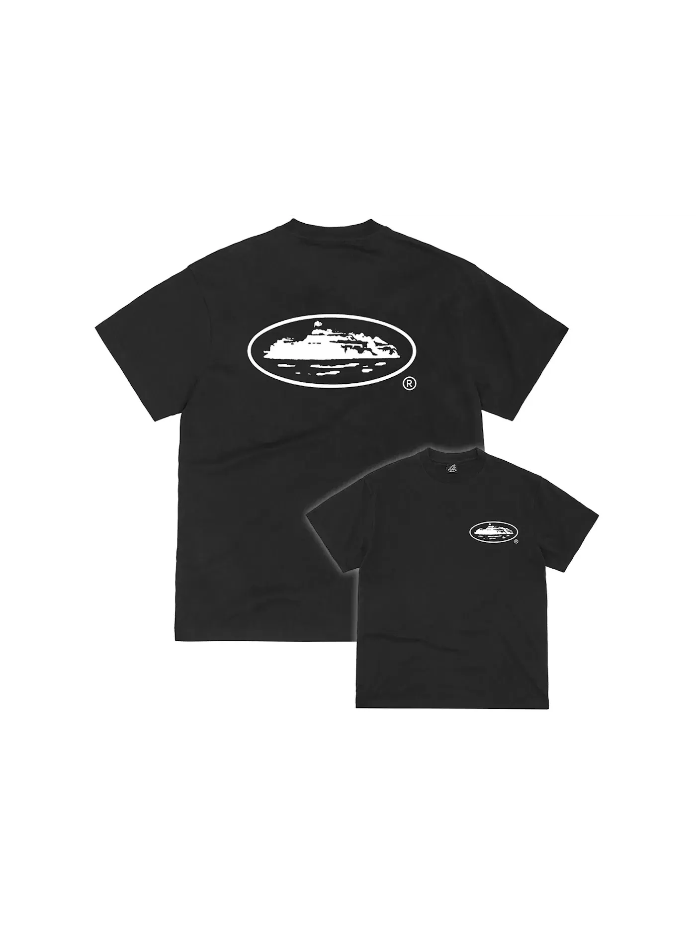 Мужская футболка с логотипом Corteiz OG Island Tee — изображение 1 из 1, черный