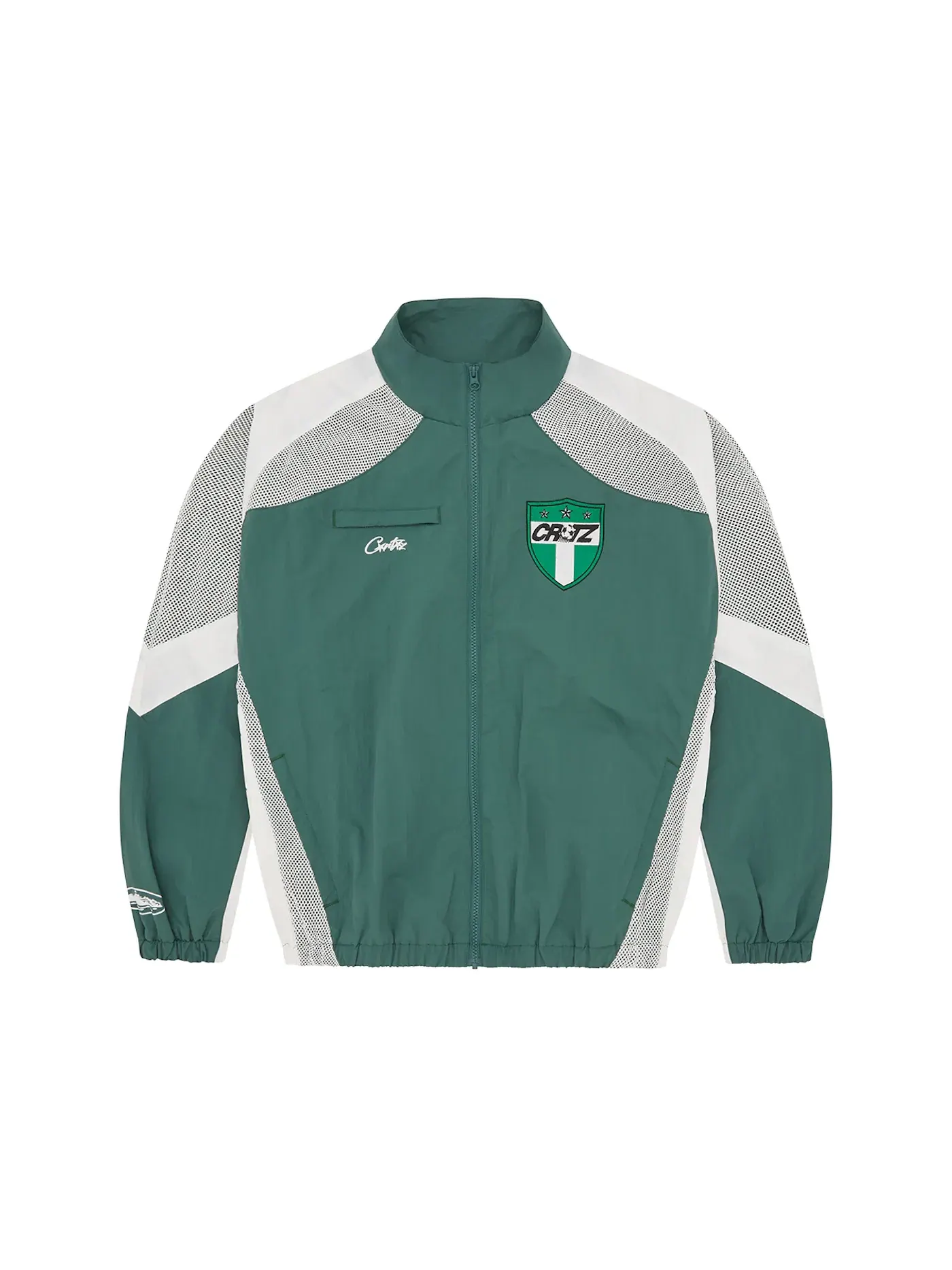 Мужская куртка Olympic Shuku Nigeria Jacket Corteiz — изображение 1 из 2, зеленый/белый