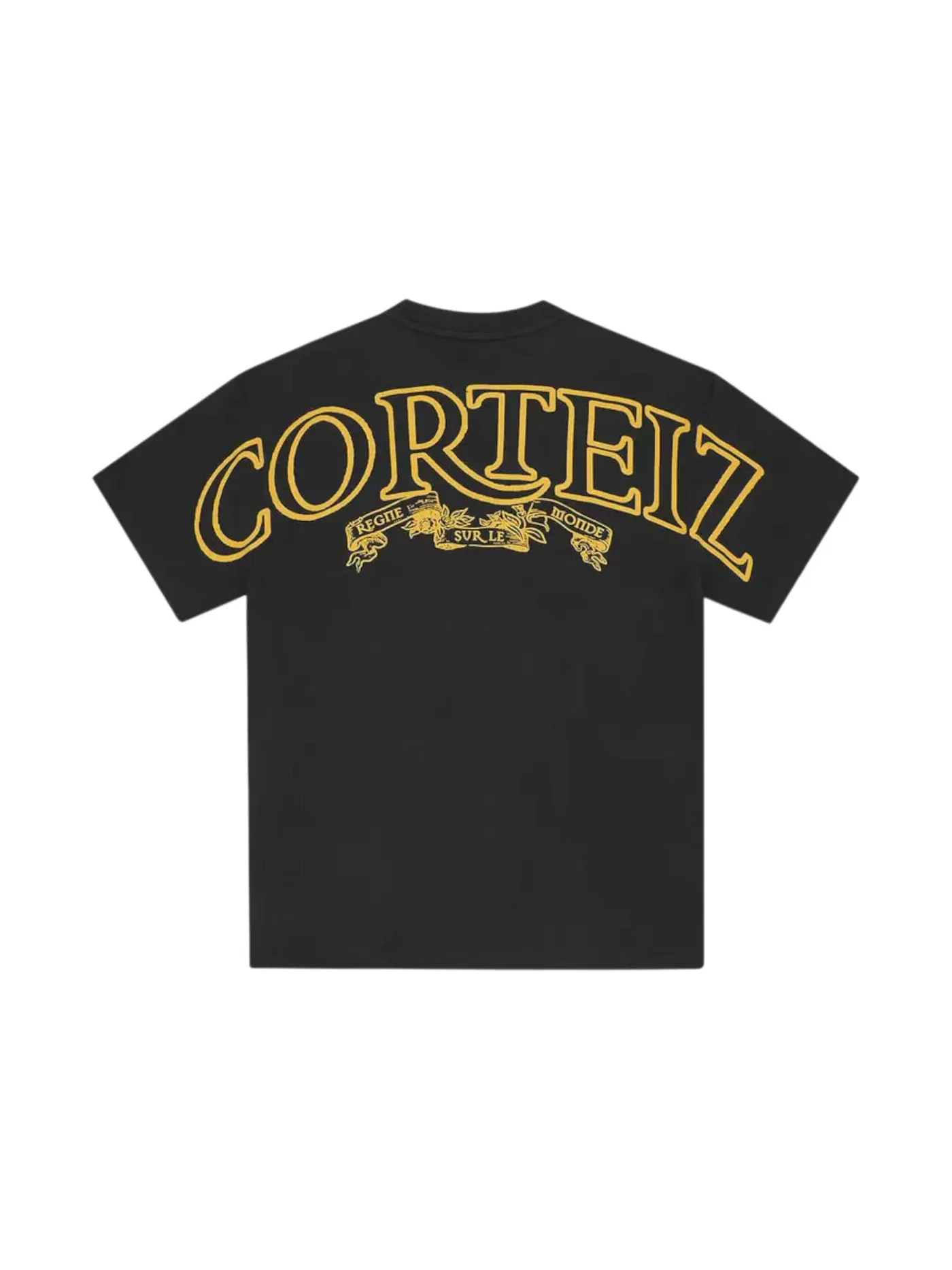 Мужская футболка с принтом Corteiz Tee Corteiz — изображение 1 из 2, черный/желтый