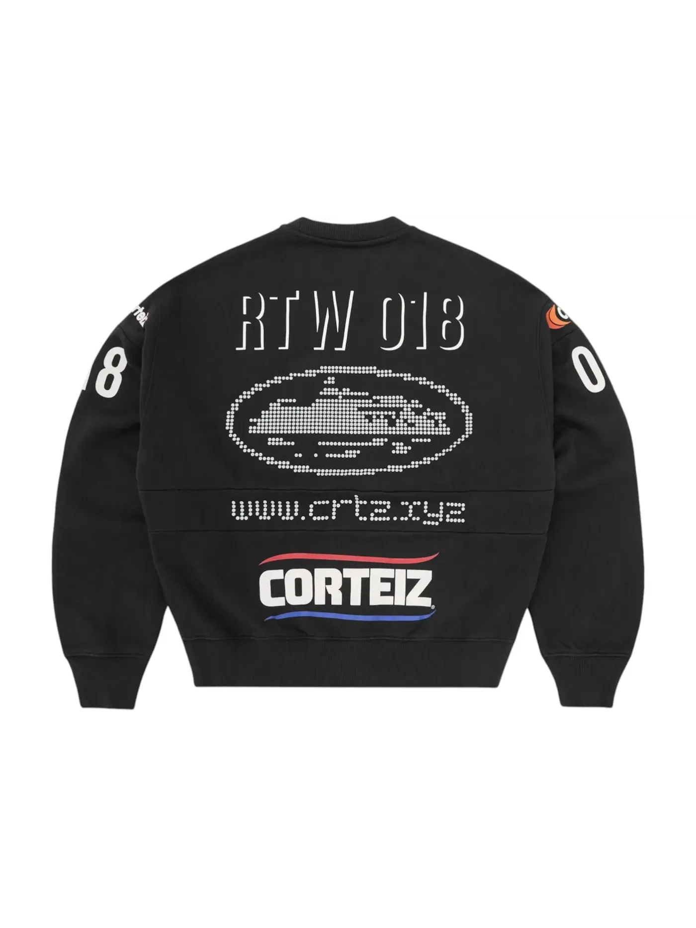 Мужской свитшот с круглым вырезом Crewneck Corteiz — изображение 2 из 2, черный