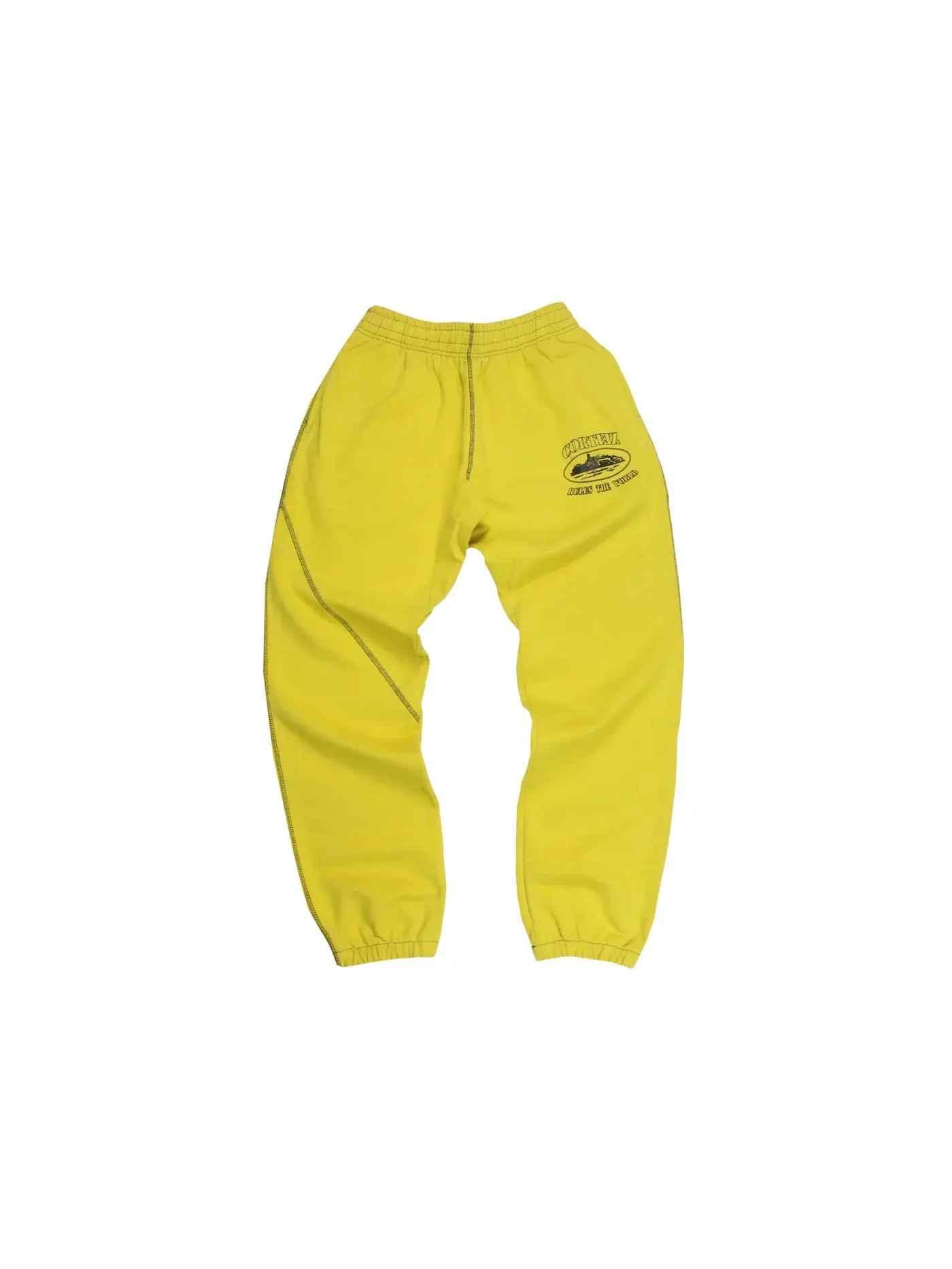 Мужские штаны желтые Bottoms Corteiz — 1