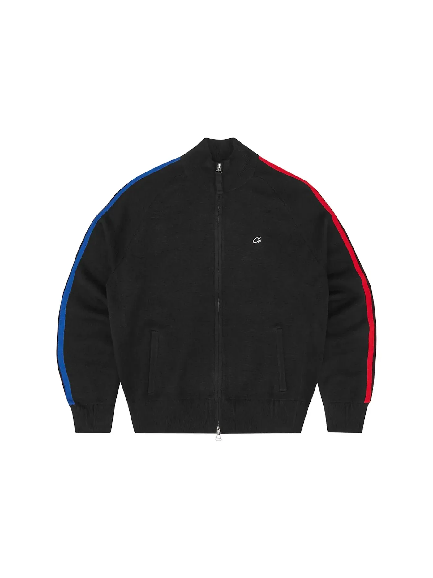 Мужская куртка с принтом Corteiz VVS Knit Zip — изображение 1 из 2, синий