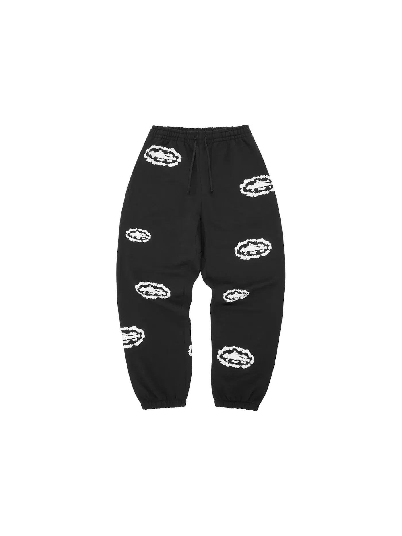 Мужские спортивные штаны с принтом Sweatpant Corteiz — изображение 1 из 1, черный