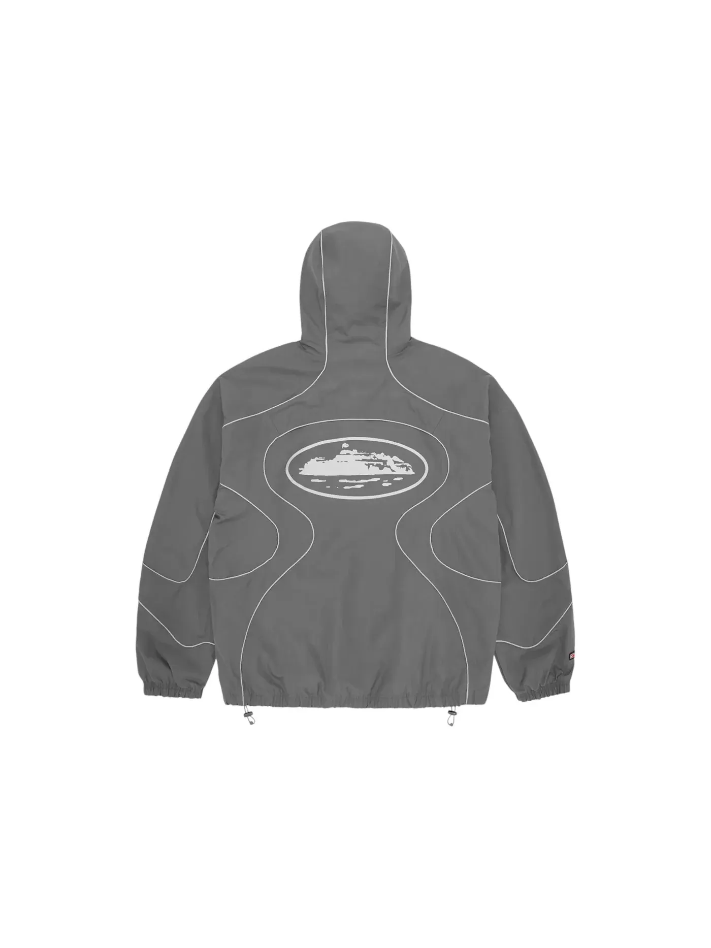 Мужская куртка с капюшоном Corteiz x Nike NRG Jacket Gully Grey — изображение 2 из 2, серый
