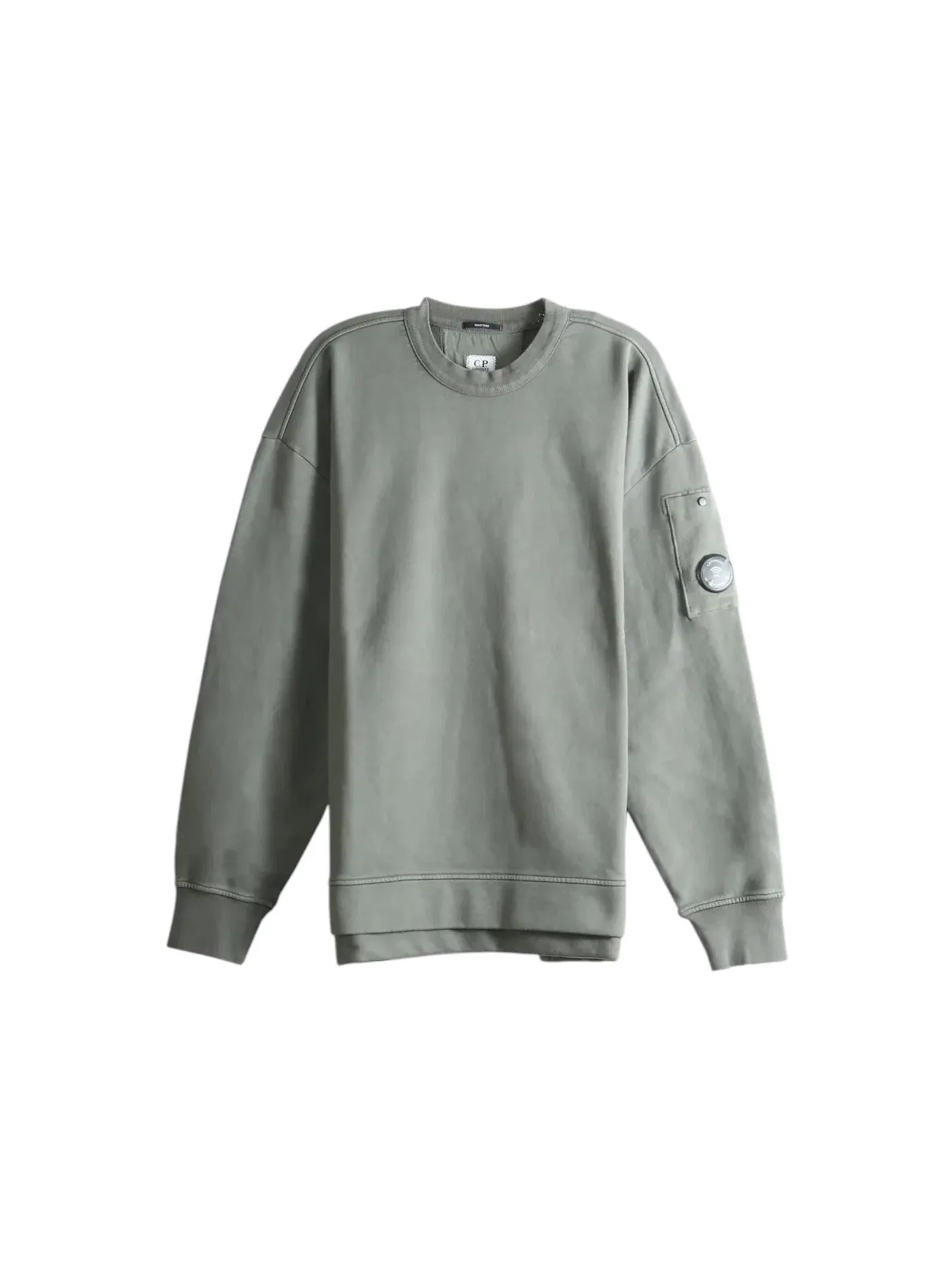 Мужской свитшот Crewneck Lens Серый Castor Gray C.P. Company — изображение 1 из 1