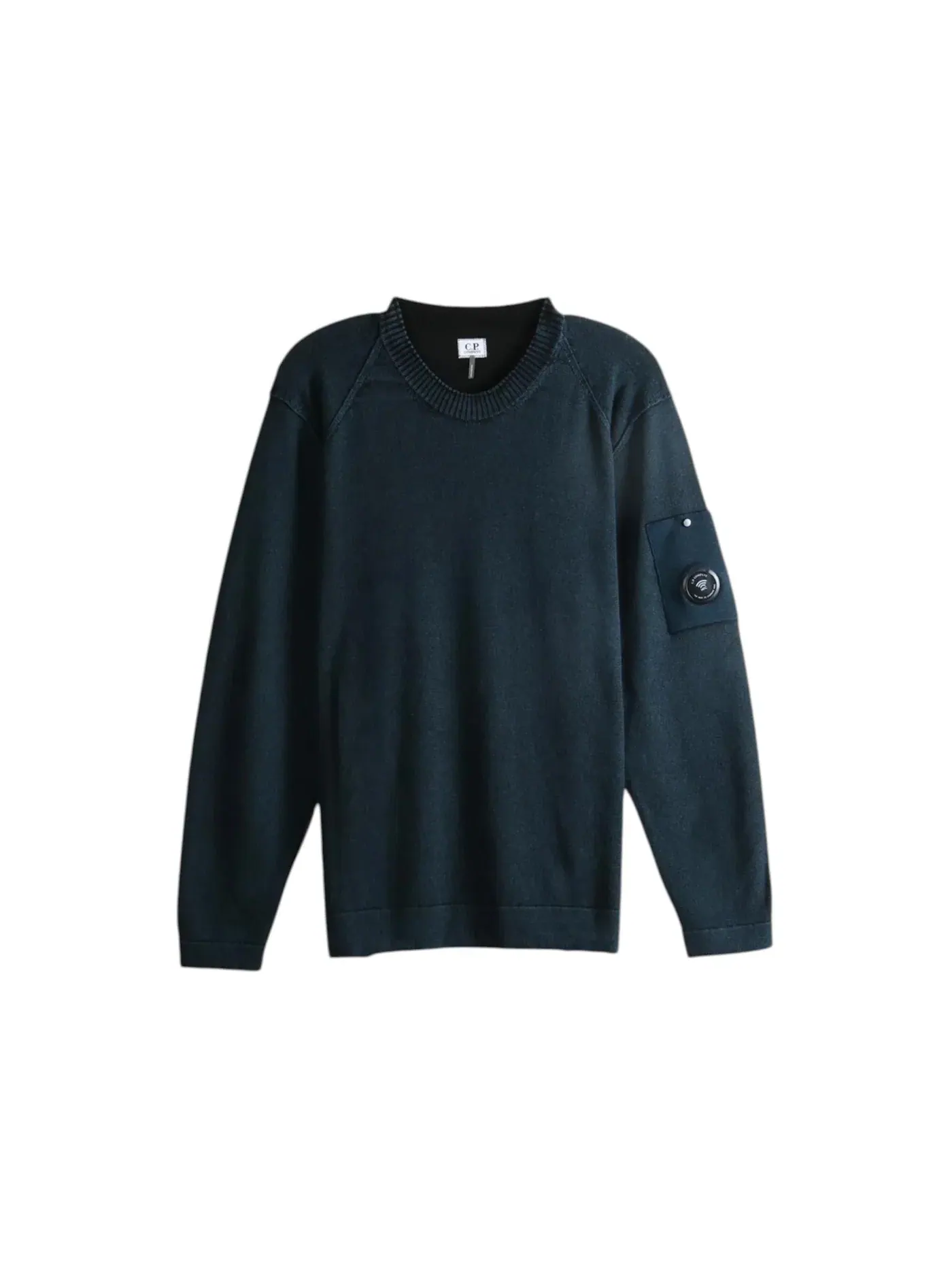 Мужской свитер из шерсти Double Colour Crewneck Lens C.P. Company — изображение 1 из 1, синий