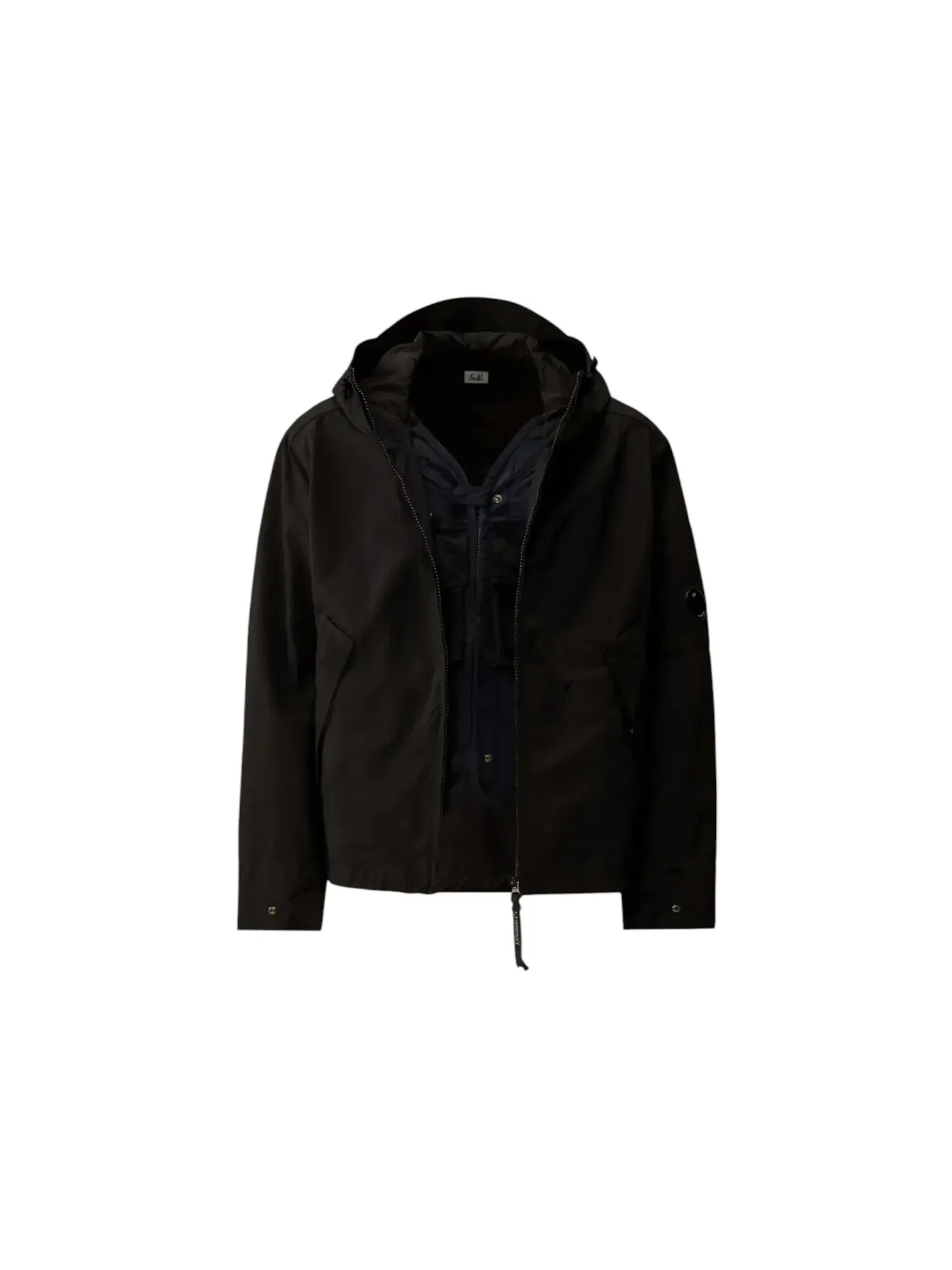 Мужская худи с капюшоном и линзой C.P. Company Twill Hooded Lens Hoodie — изображение 1 из 1, полное затмение