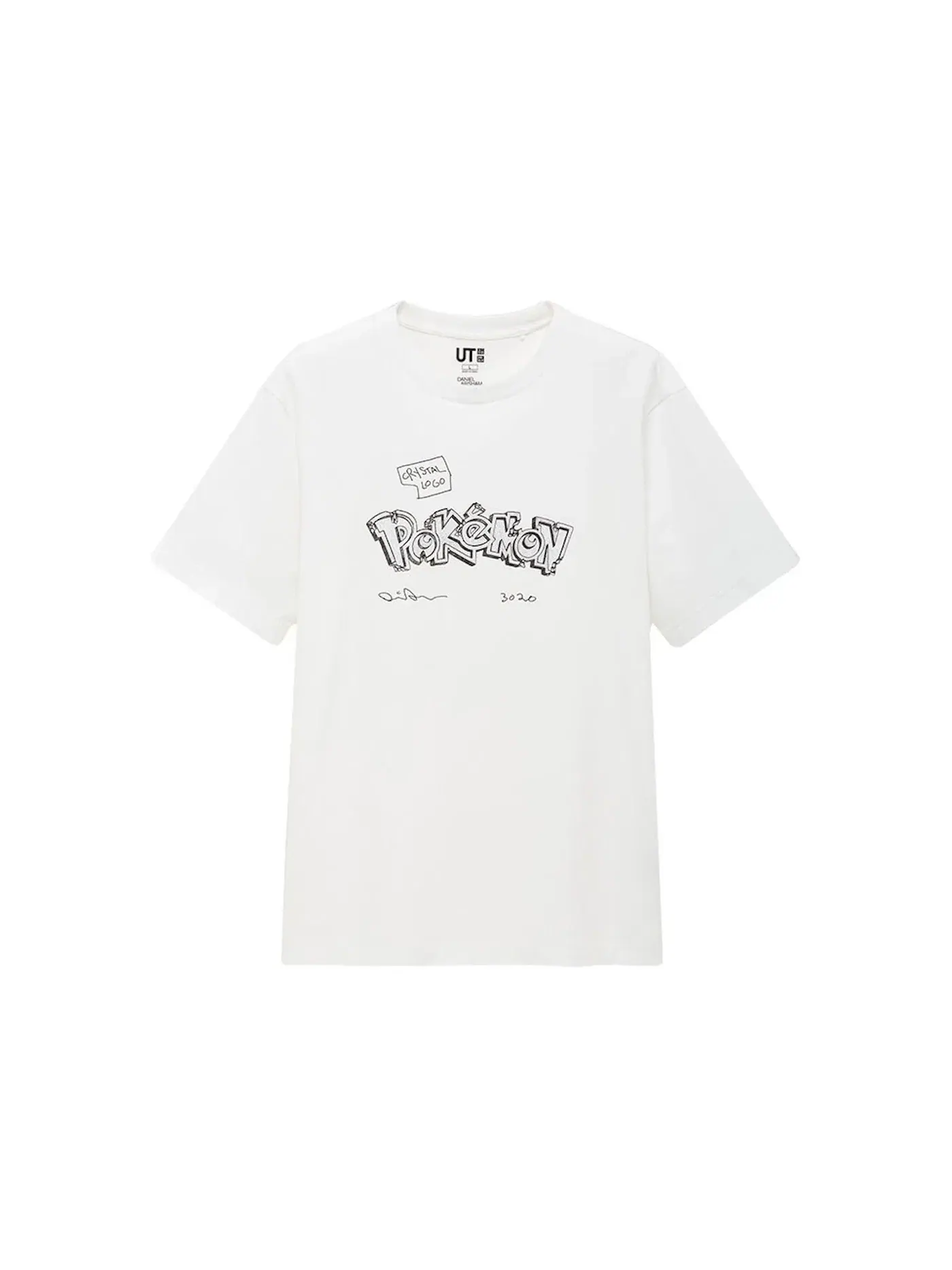 Мужская футболка с принтом Daniel Arsham x Pokemon x Uniqlo Crystal Logo Tee