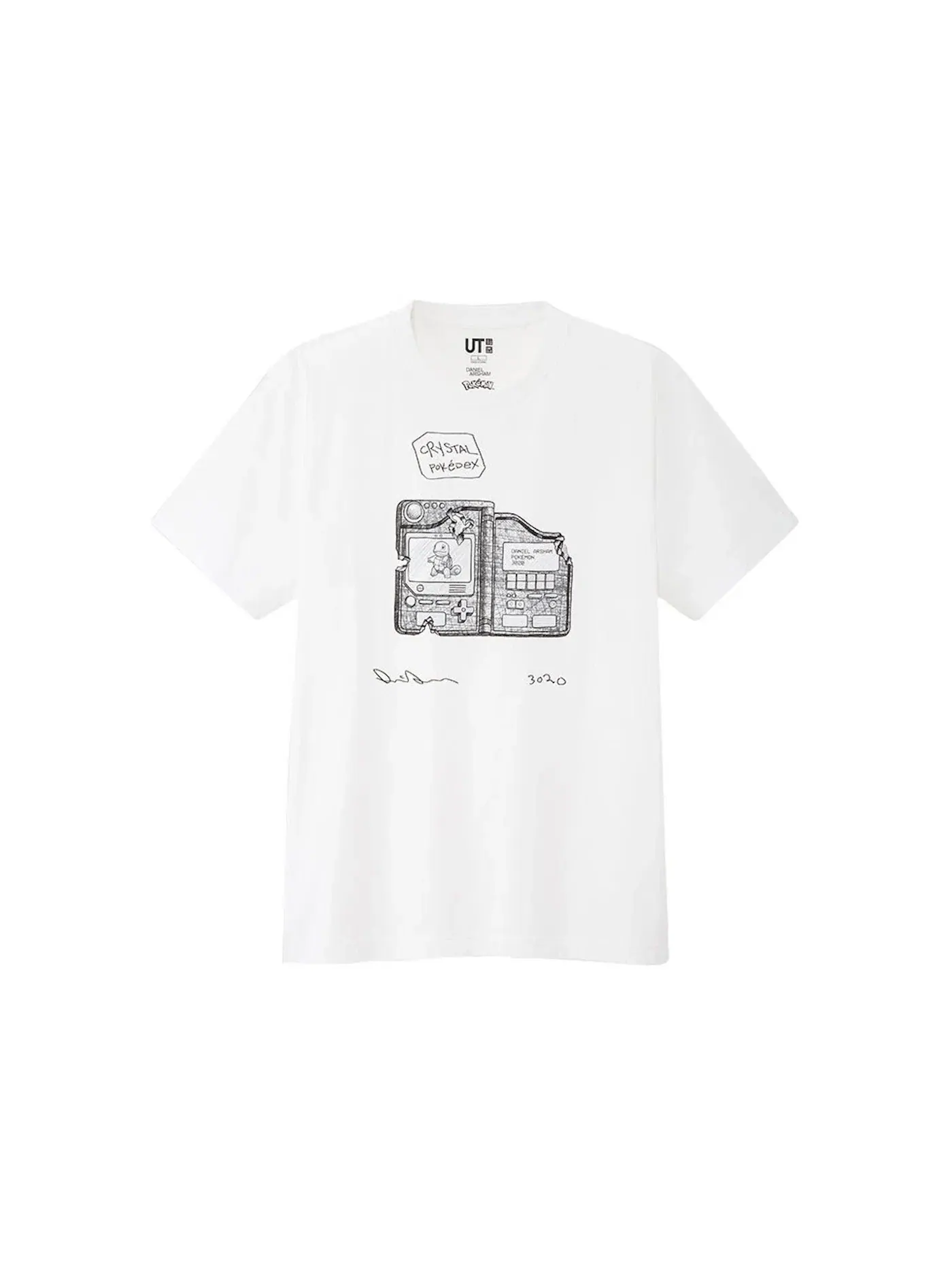 Мужская футболка с принтом Crystal Pokedex Tee Daniel Arsham — изображение 1 из 1, белый