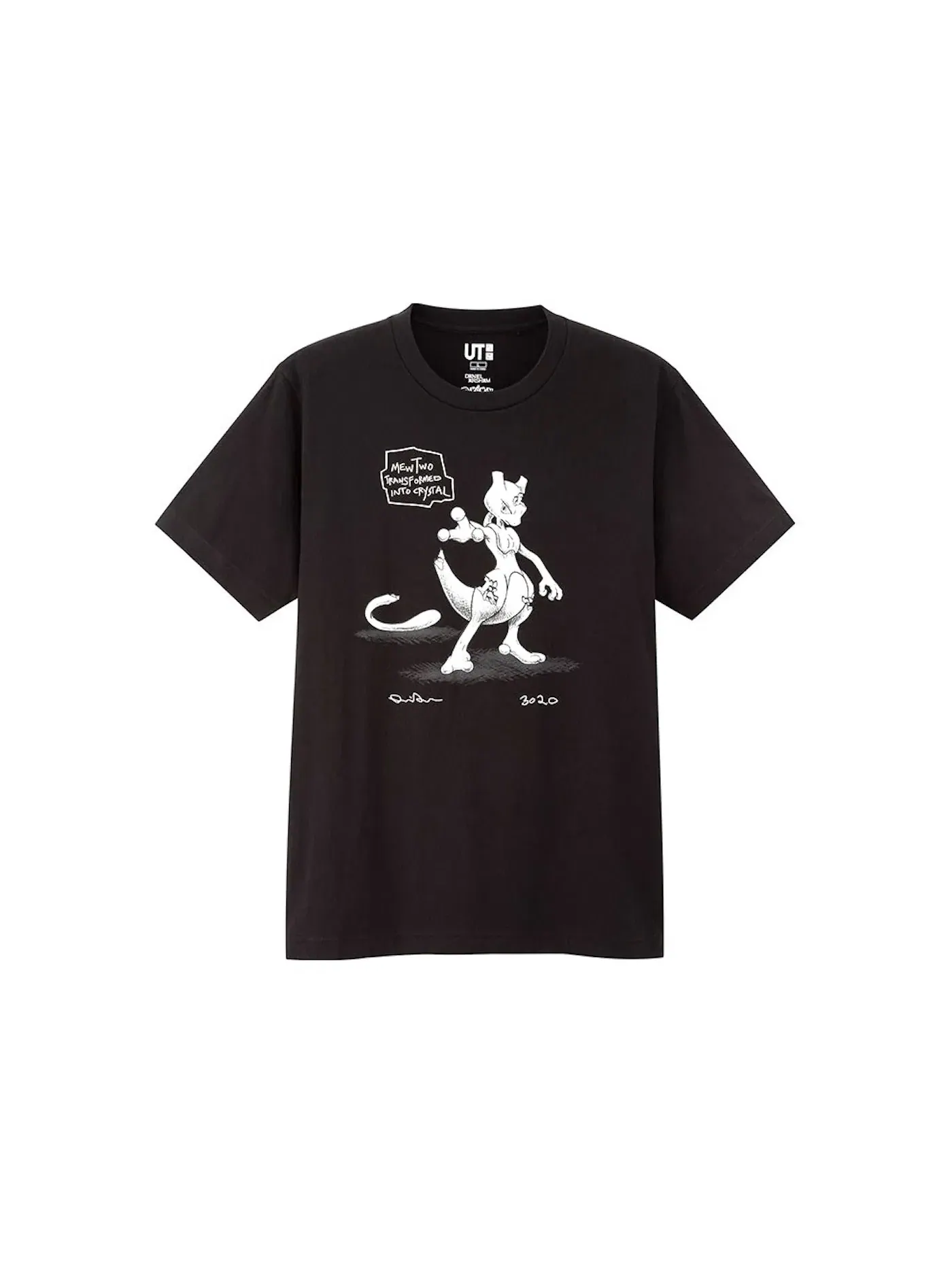 Мужская футболка с принтом Daniel Arsham x Pokemon x Uniqlo Crystal MewTwo Tee